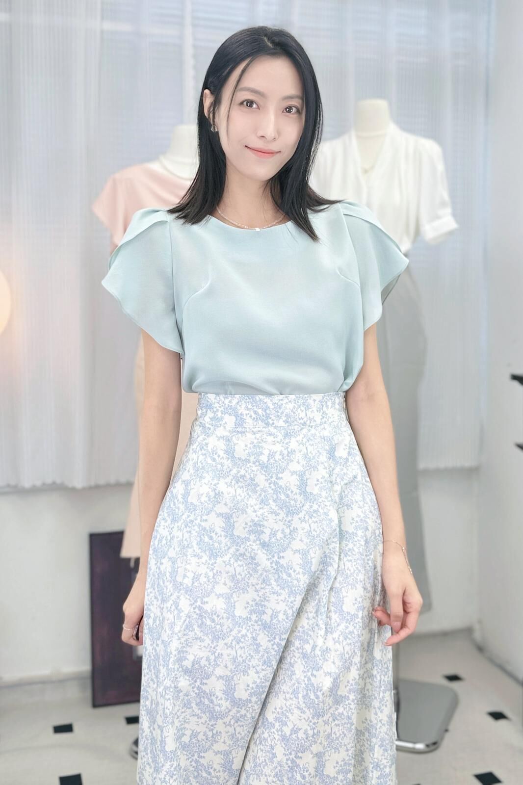 TOP#7630🤍貝殼袖三秒穿搭