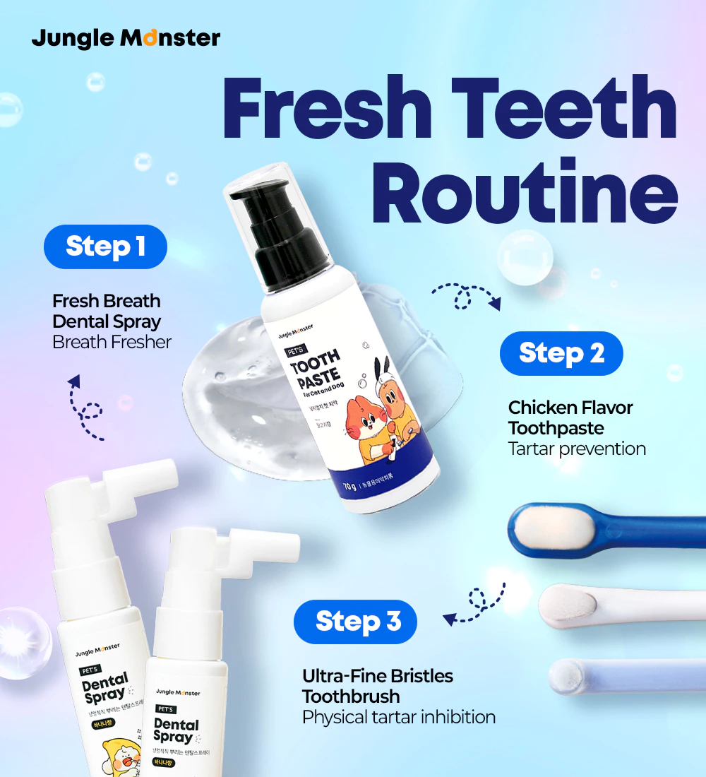 韓國製雞肉味寵物牙膏 護齒凝膠  70克 (貓狗適用)