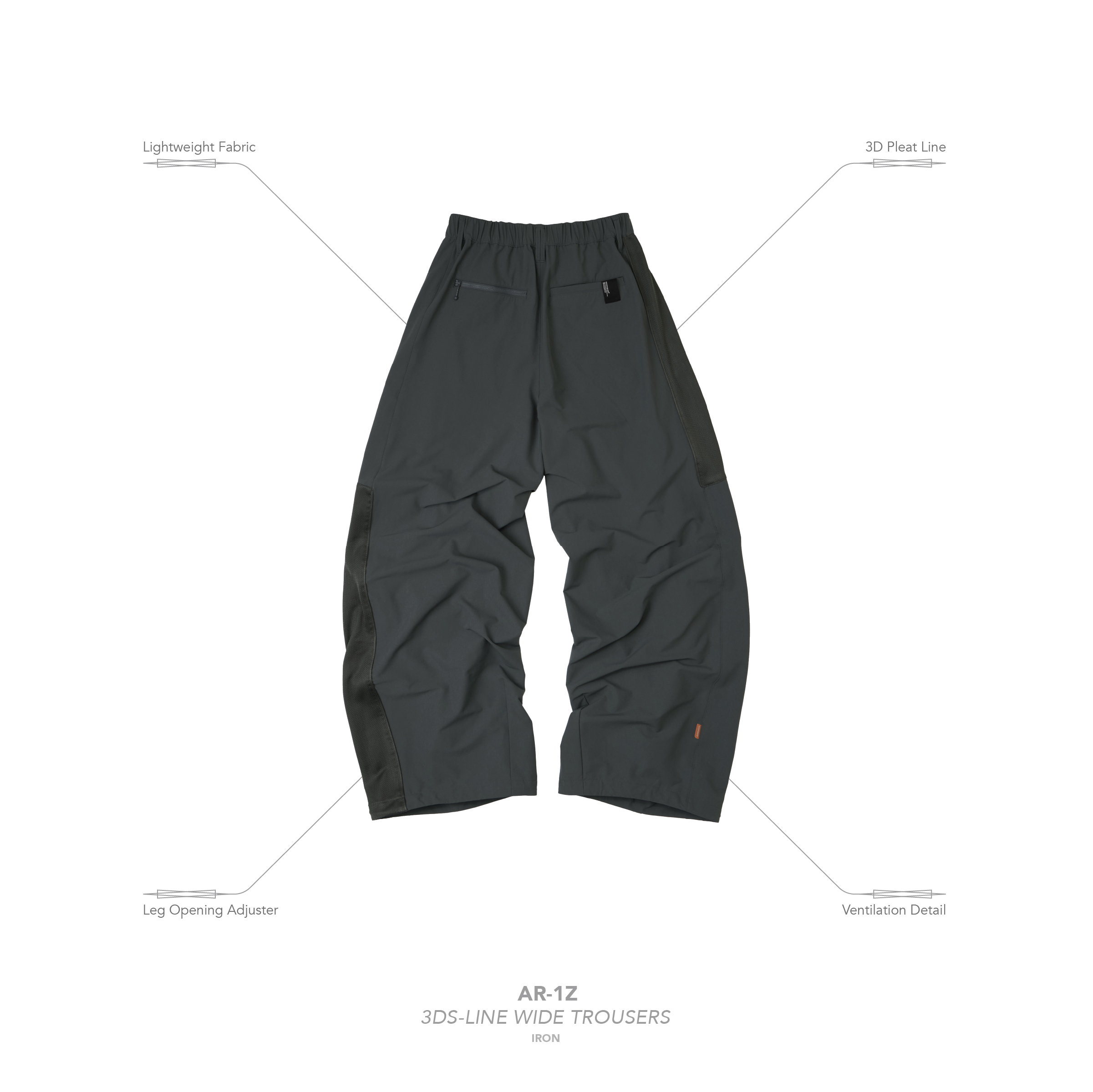AR-1Z” 3DS-Line Wide Trousers - 4 Colors
