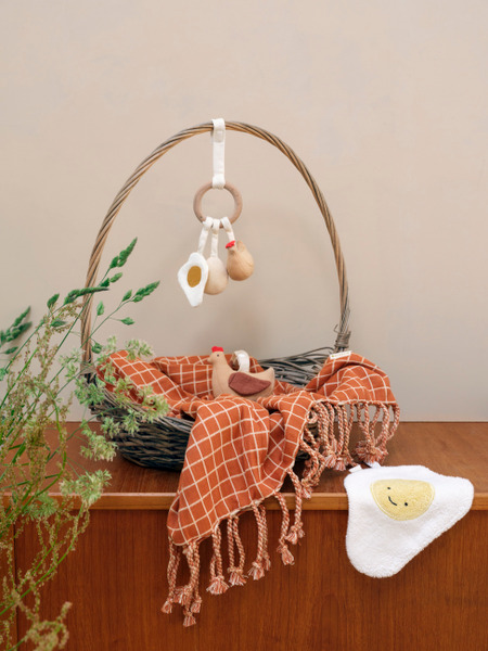 Fabelab 吊掛安撫搖鈴 雞與蛋