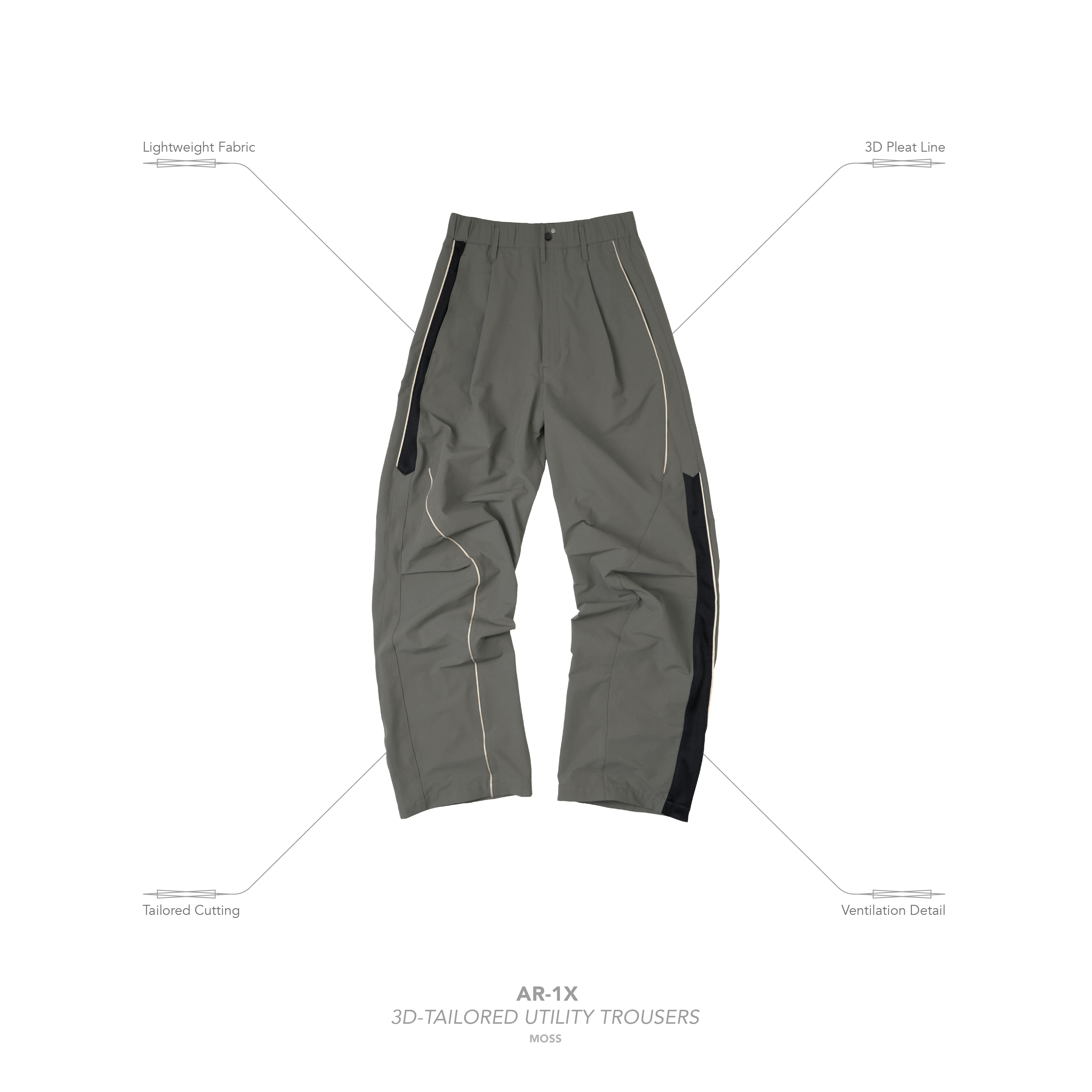 “AR-1X“ 3D-Tailored Utility Pants SHADOW GOOPiMADE - “AR-1X“ 3D-Tailored Utility Pants - “ SHINKIROU1.0