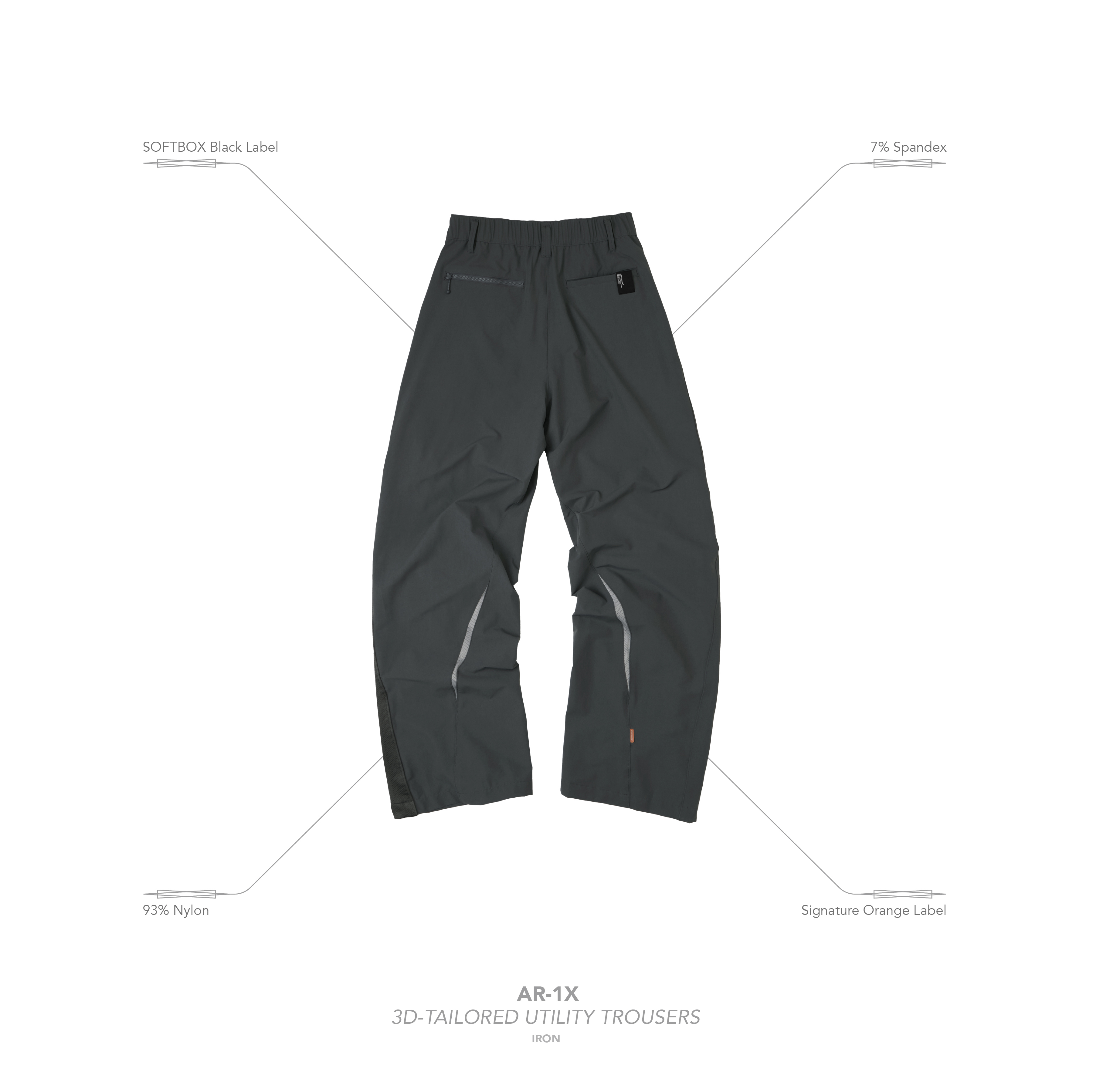 “AR-1X“ 3D-Tailored Utility Pants SHADOW GOOPiMADE - “AR-1X“ 3D-Tailored Utility Pants - “ SHINKIROU1.0
