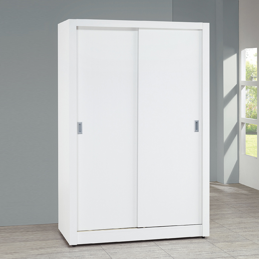 柏斯4.1尺推門/拉門衣櫃(四色可選)