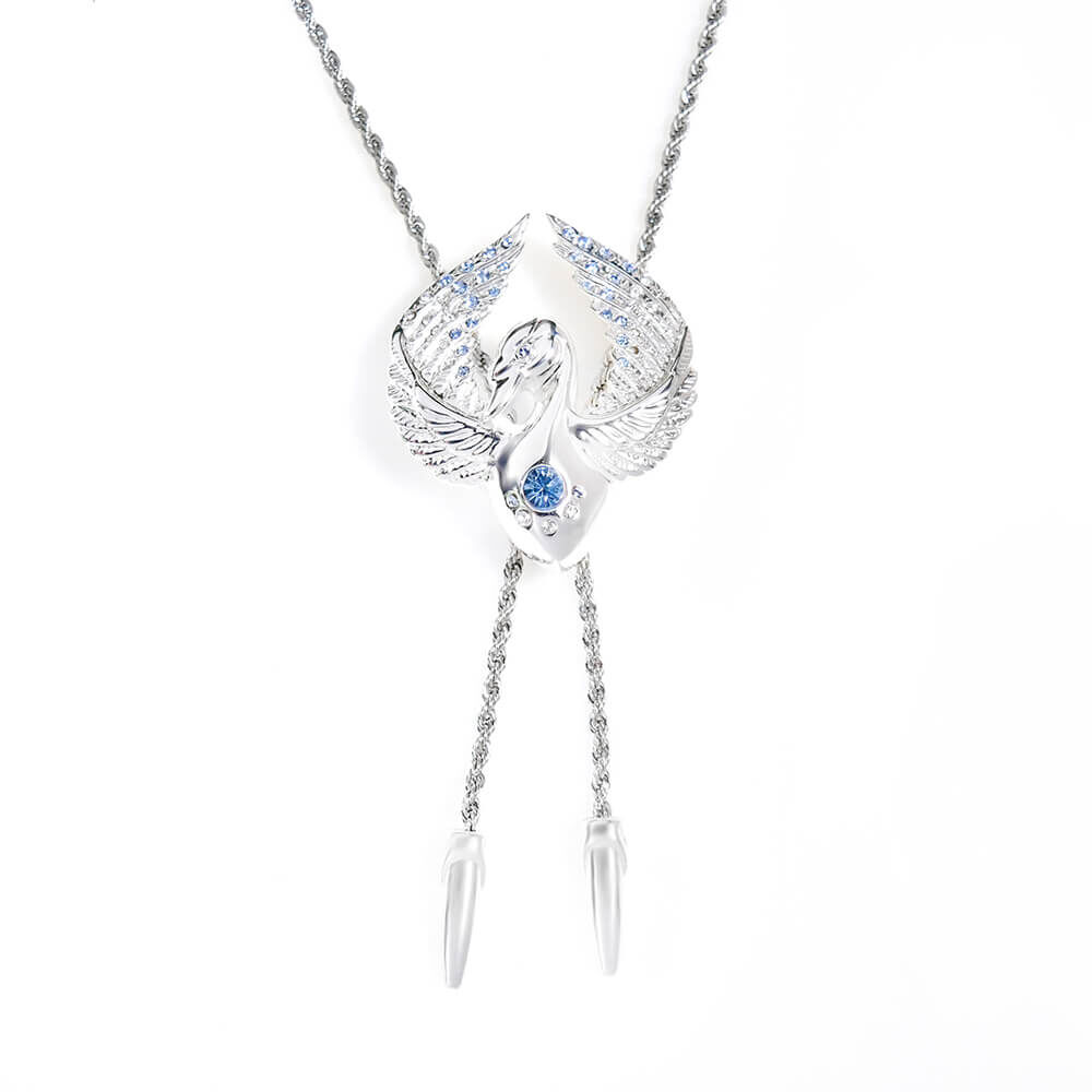 璀璨系列 天鵝  金屬繩 保羅領帶/Bolo Tie/美式領帶 - 新品