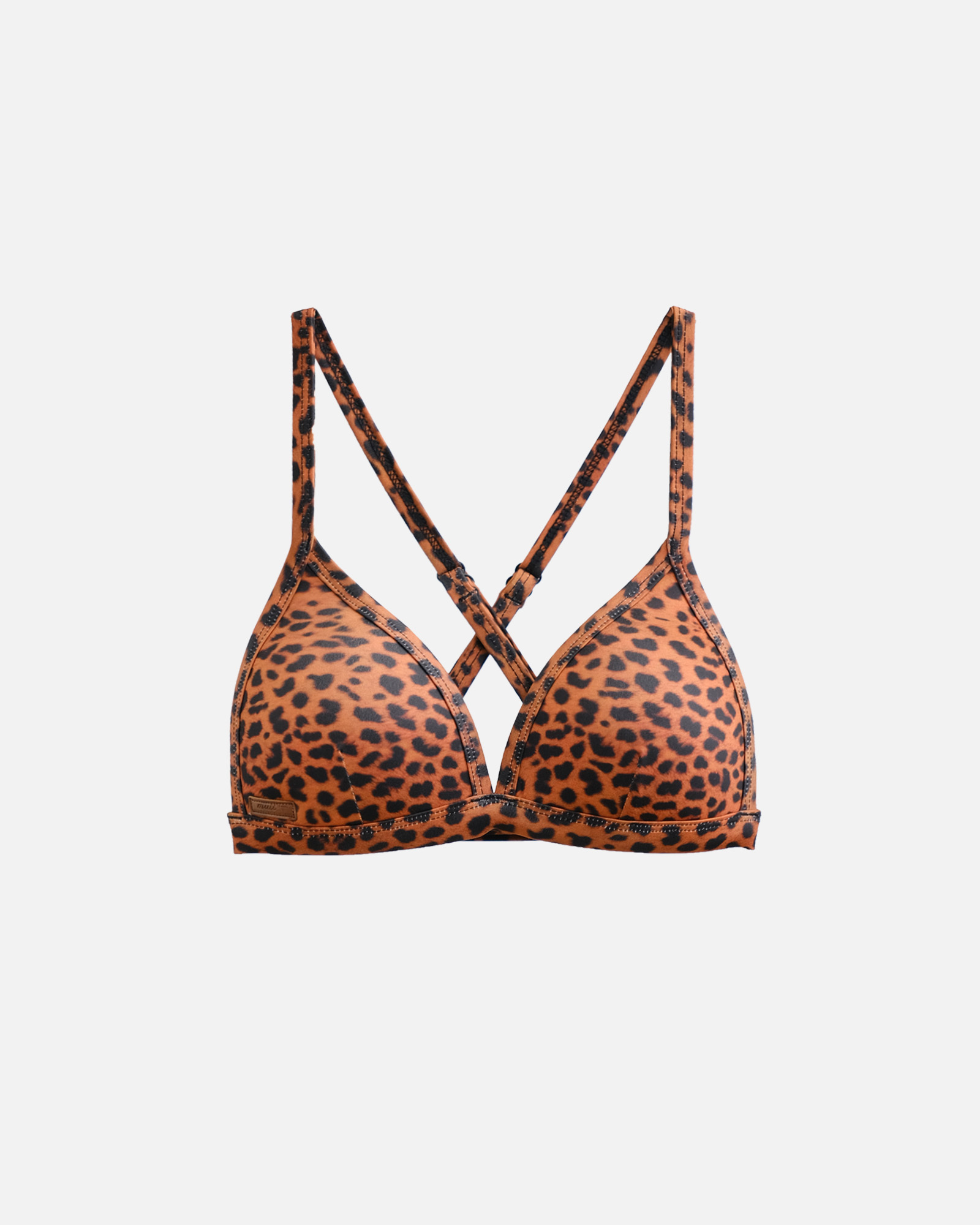 【巧克力豹紋】UP系列 三角美胸上衣