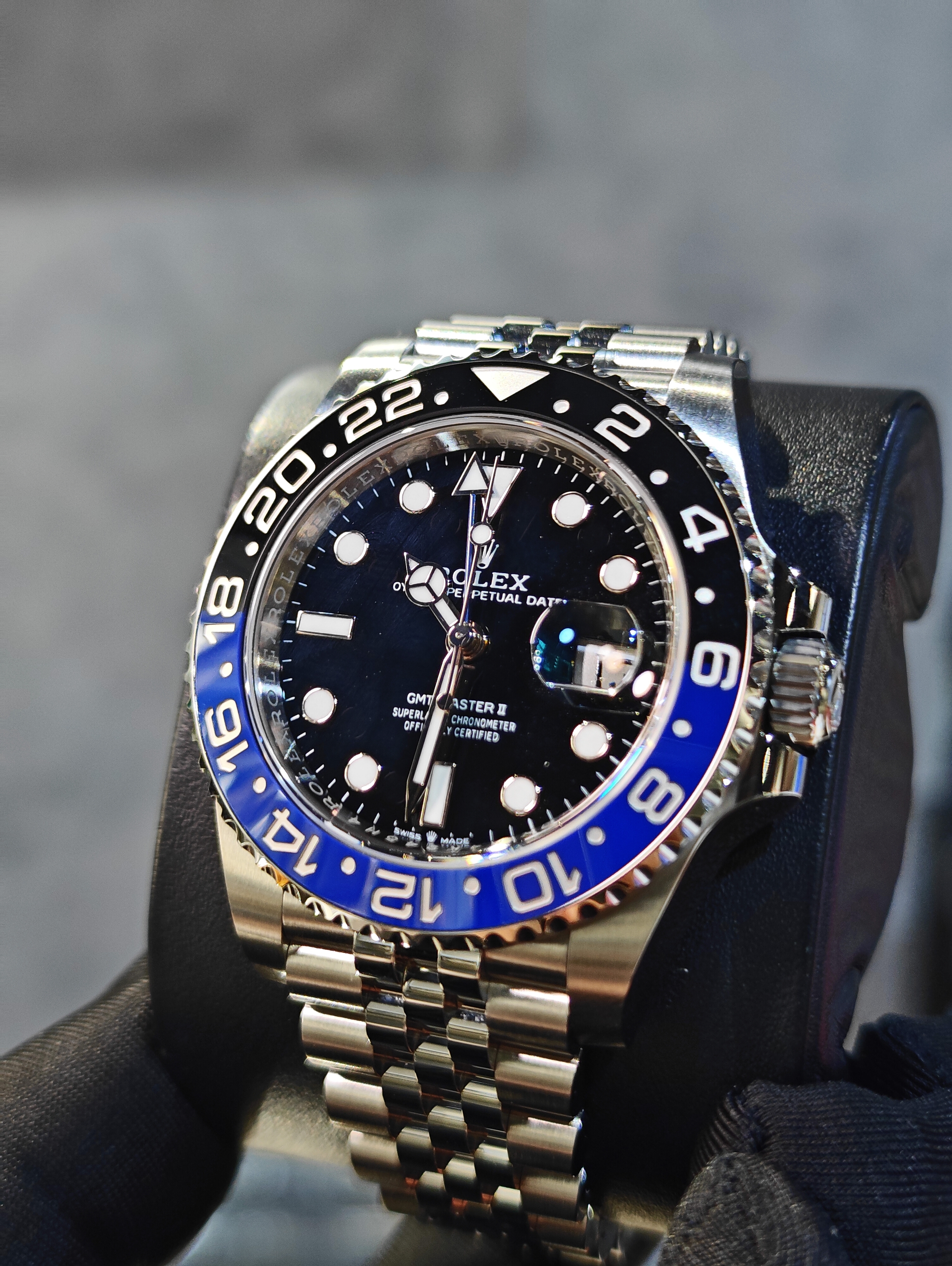 BRAND NEW ROLEX 126710BLNR 126710 GMT-MASTER II BATMAN STEEL  JUBILEE 40mm BLUE HAND m126710blnr-0002