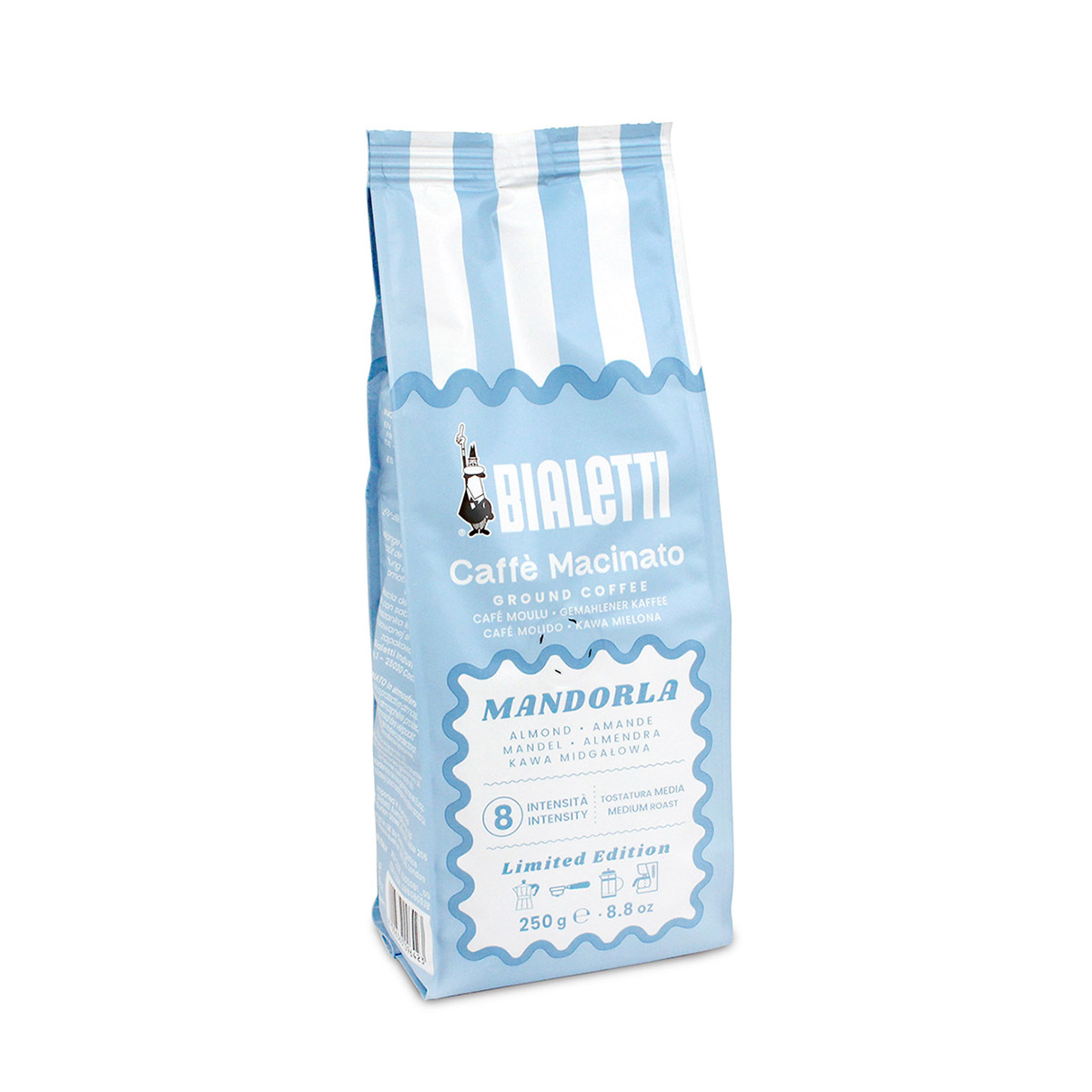 意大利 BIALETTI 250g袋裝摩卡咖啡粉 -杏仁味 -096080538