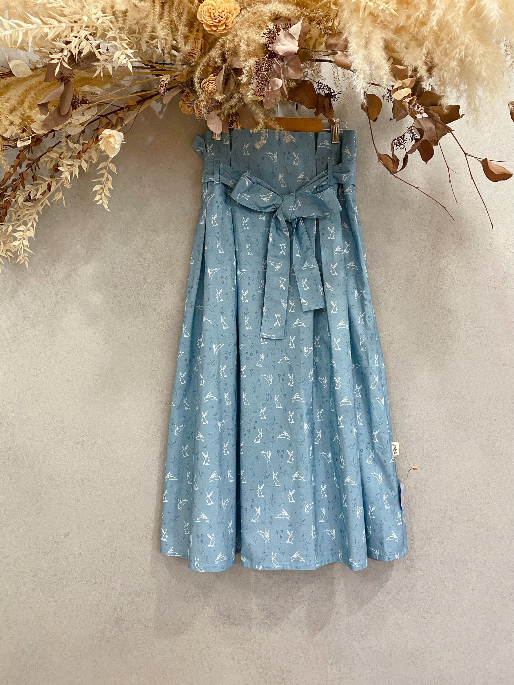 水藍兔兔 花苞長裙