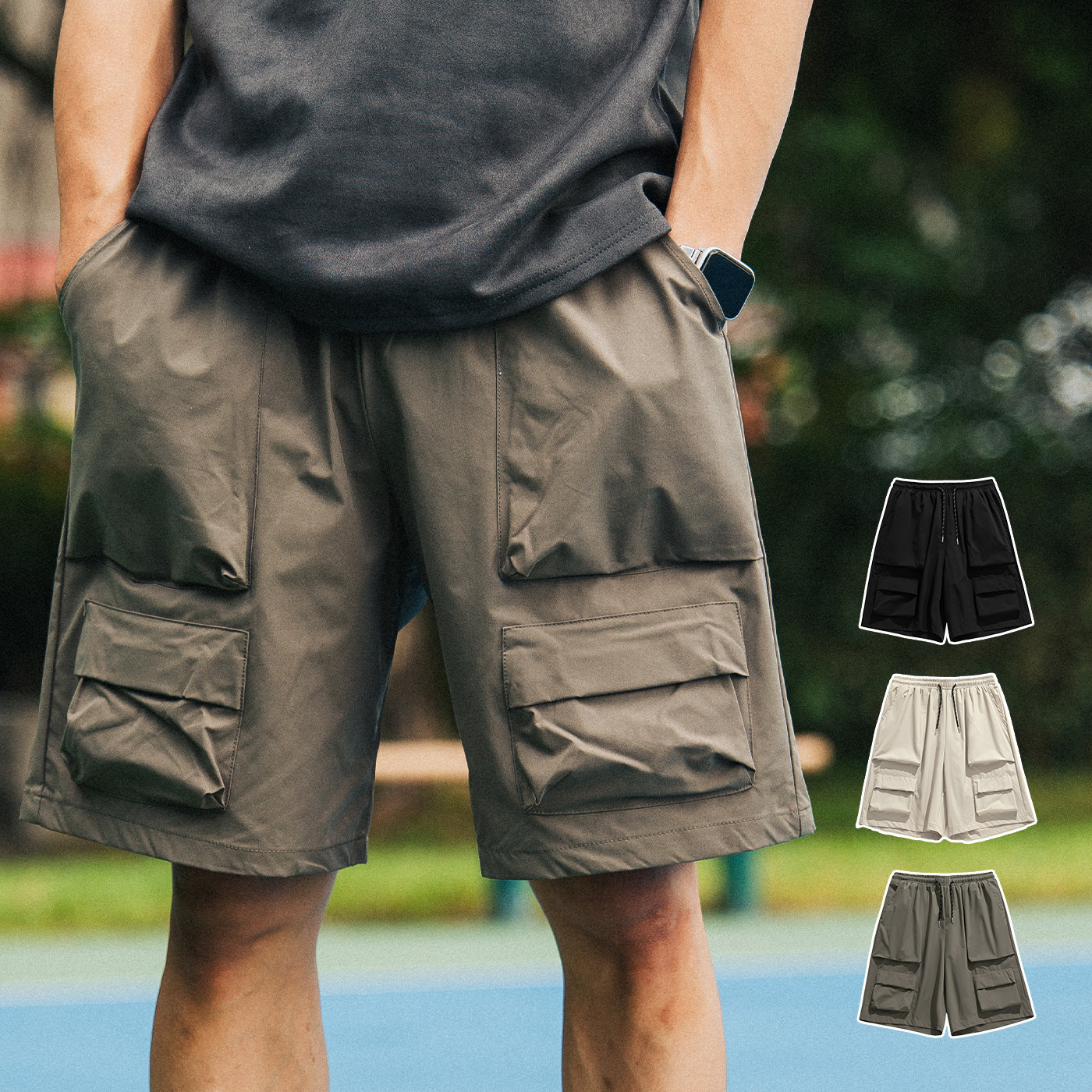 NATURE 戶外機能大口袋短褲【K2220】