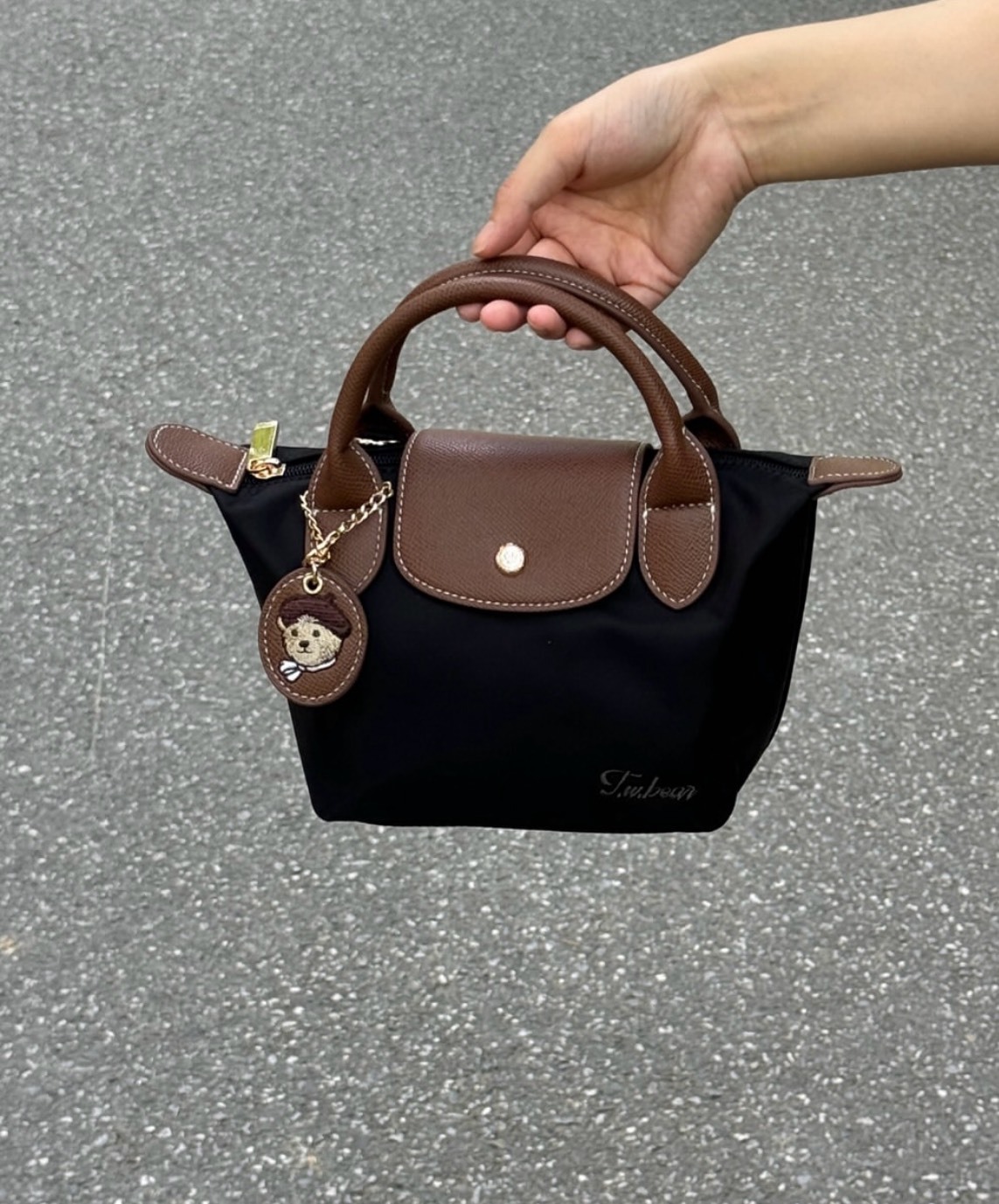 TEENIE WEENIE 托特小包 尼龍 小熊 水餃包