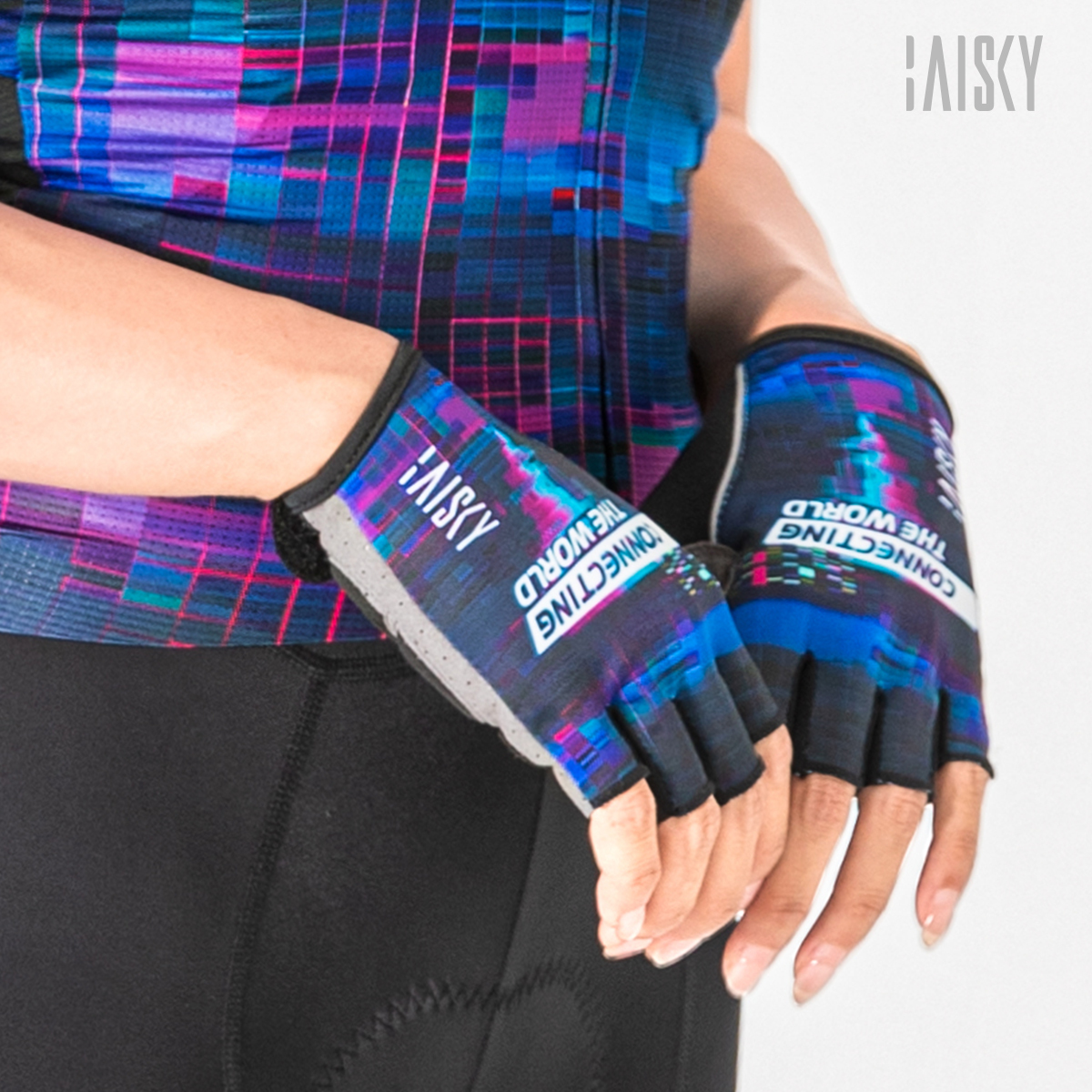 半指手套 鏈結 黑