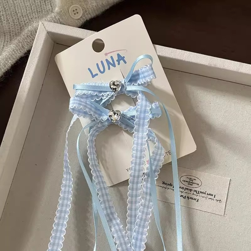 [2 PAIRS FOR RM10] Ballet Style Bow Ribbon Hair Clips