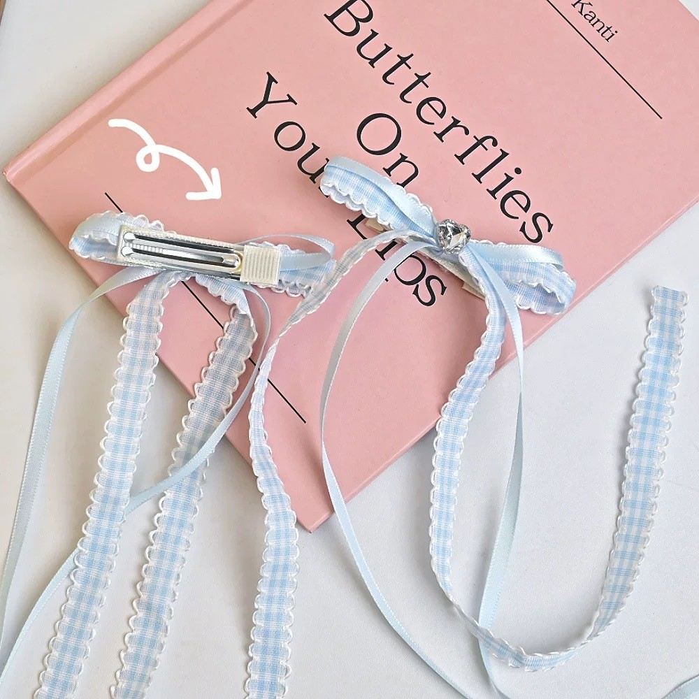 [2 PAIRS FOR RM10] Ballet Style Bow Ribbon Hair Clips