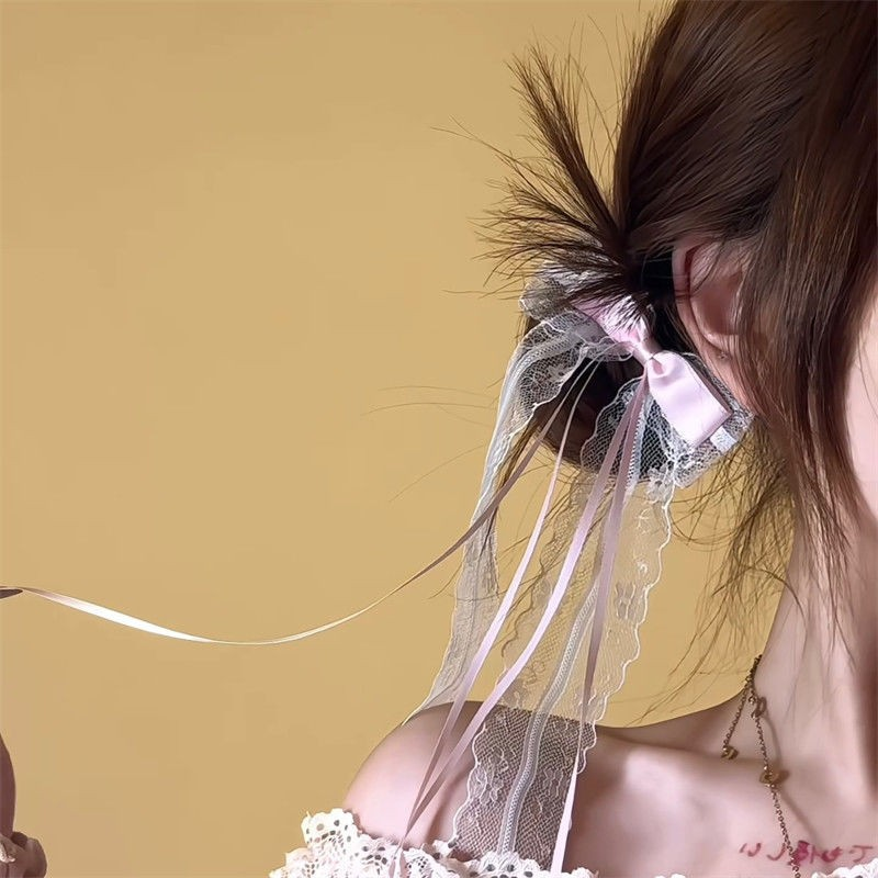 [3 FOR RM10] Fairy Lace Bow Ribbon Hair Clip