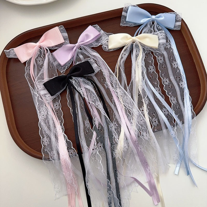 [3 FOR RM10] Fairy Lace Bow Ribbon Hair Clip