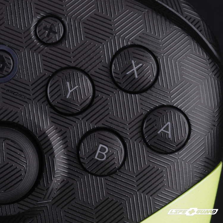 LIFE+GUARD Nintendo Switch PRO 遊戲主機專用六角光幻系列貼膜特寫