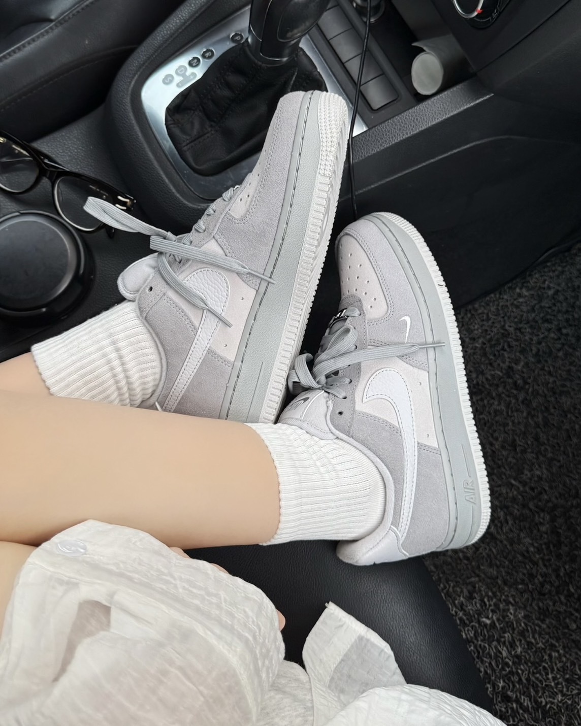 【現貨】Nike Air Force 1"Light Smoke Grey" 復古 麂皮 雲霧灰
