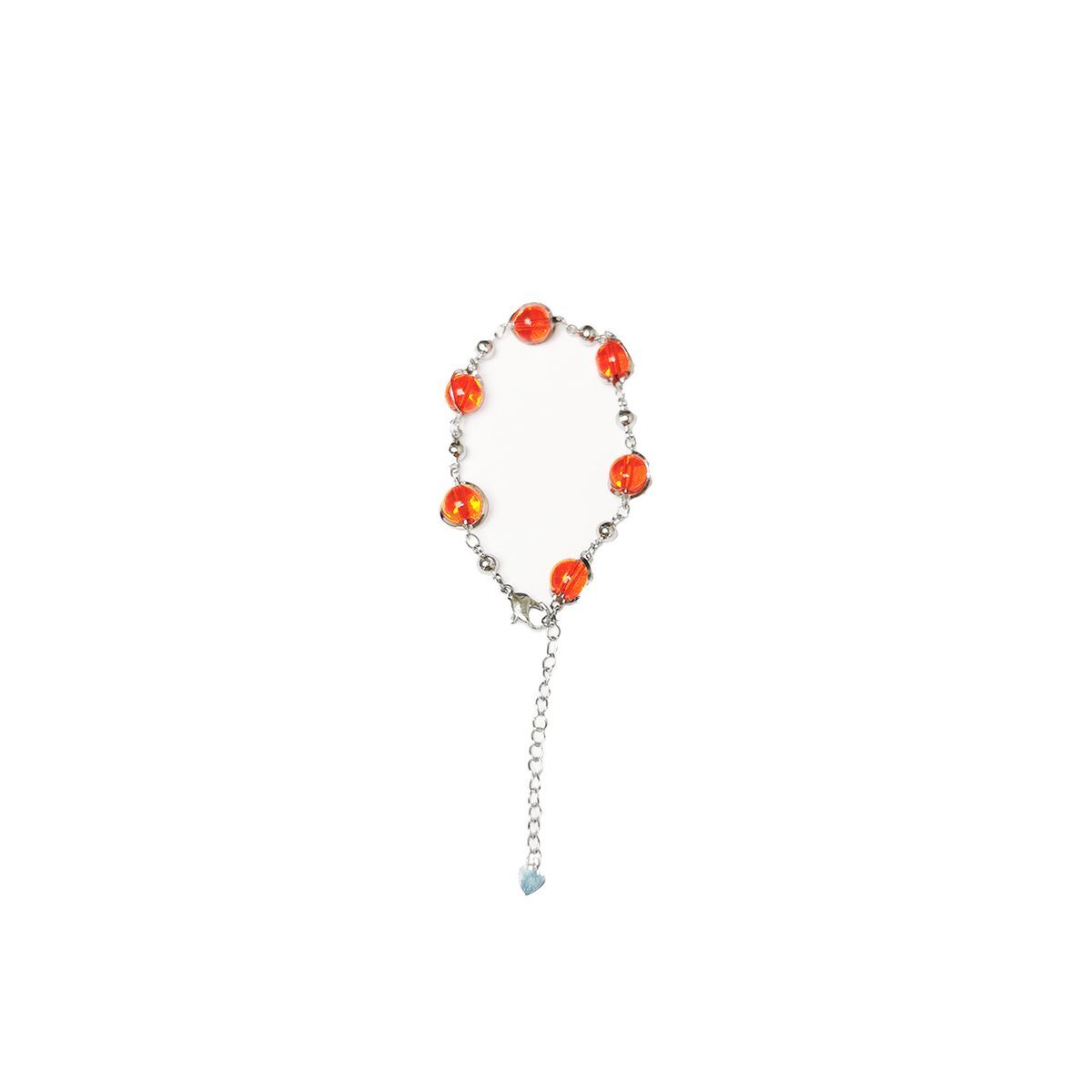 #N/A - 女士時尚手鏈 (晶透石榴紅 / 圓珠型)