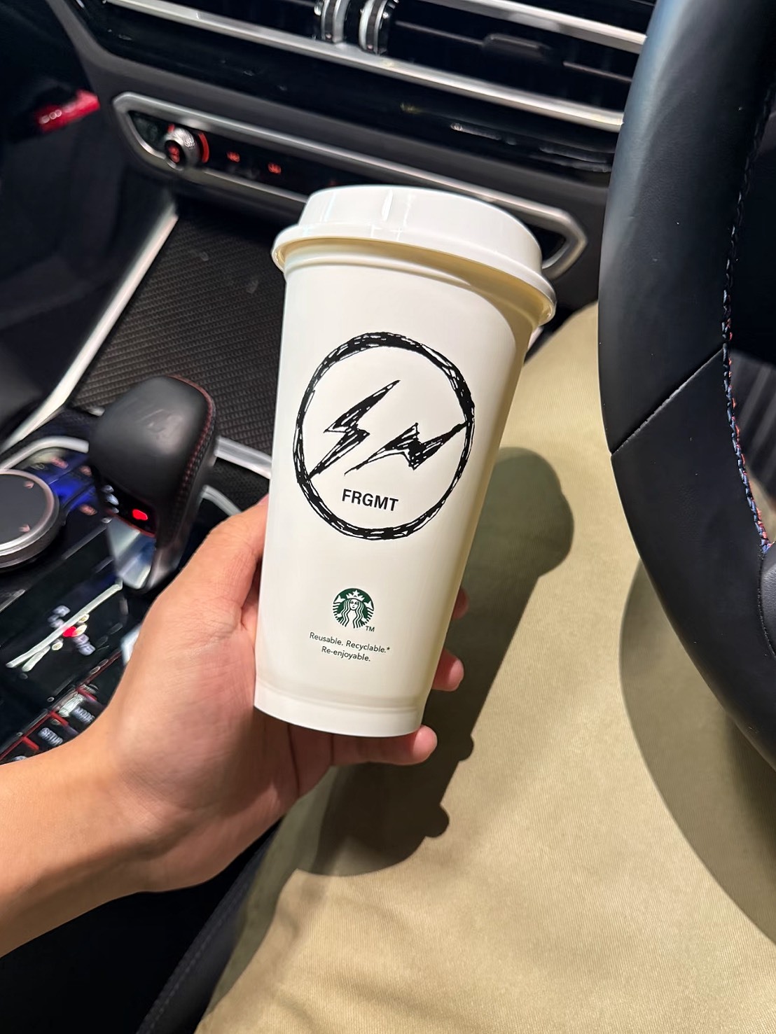 STARBUCKS X FRAGMENT MYST 星巴克 藤原浩 聯名 可重複 隨行杯