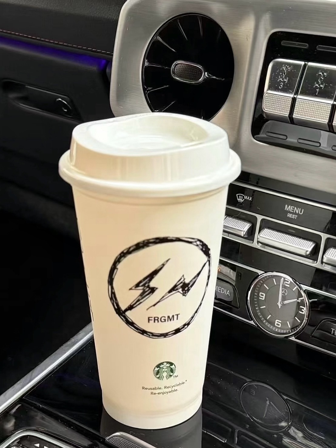 STARBUCKS X FRAGMENT MYST 星巴克 藤原浩 聯名 可重複 隨行杯