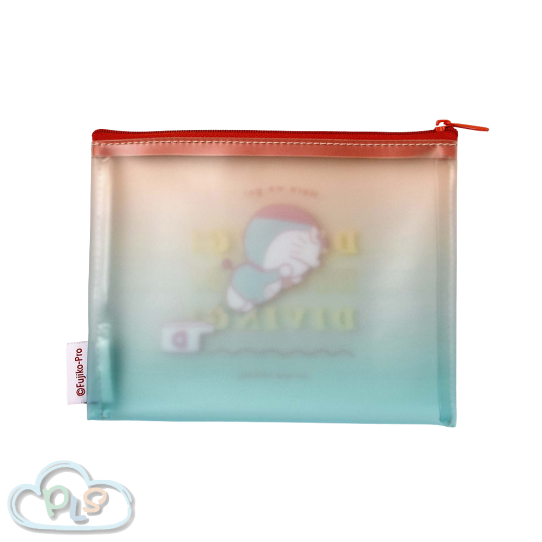 現貨 漸變色 方形 Pouch 潛水 I'm Doraemon Flowering 紅色 #72057