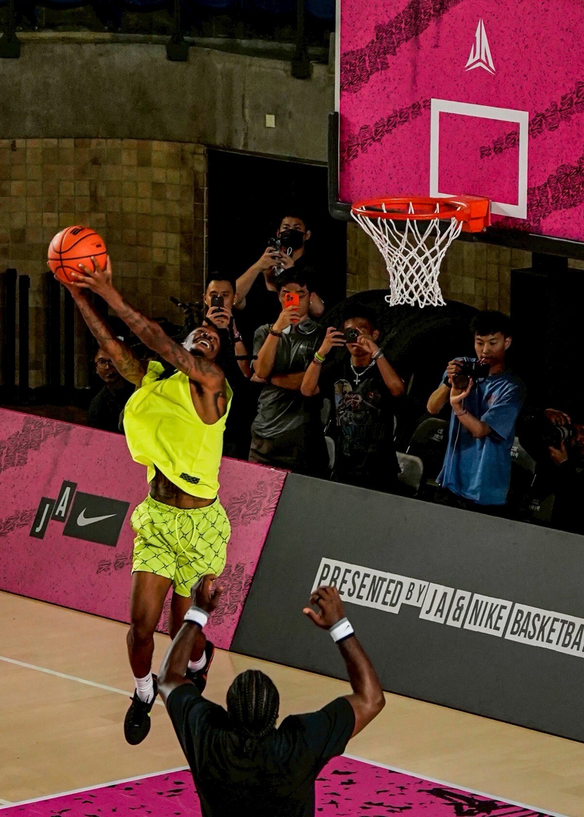 男款 NIKE AS M NK DF 6IN SHORT STREET 黑 螢光綠  Ja Morant同款 莫蘭特 立體LOGO 抽繩 排汗 刺繡 籃球 休閒 運動短褲【HV1891】JA