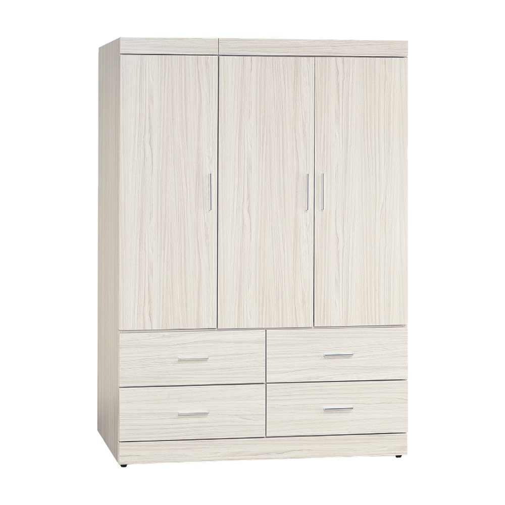 諾斯4.1尺三門四抽衣櫃