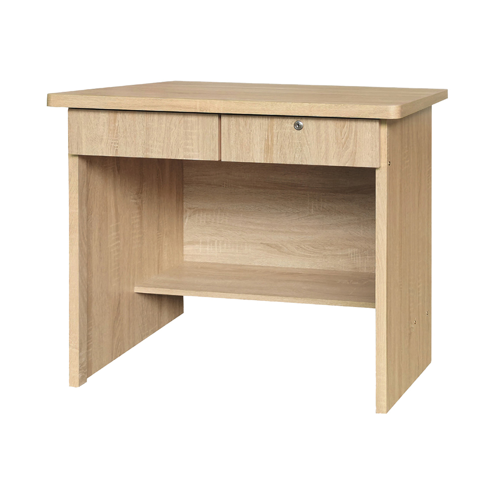 亞傑3尺二抽書桌/工作桌(梧桐色)