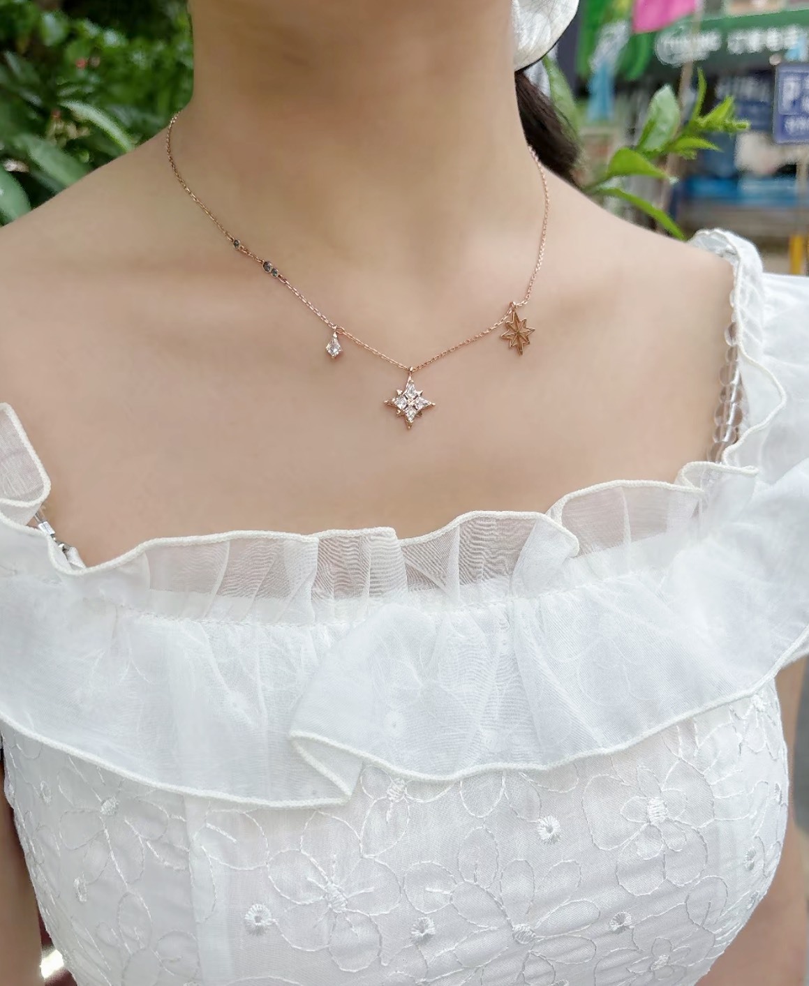 𝐒𝐖𝐀𝐑𝐎𝐕𝐒𝐊𝐈 施華洛世奇 SYMBOLIC SYMBOLIC系列 浪漫八芒星 玫瑰金 項鍊