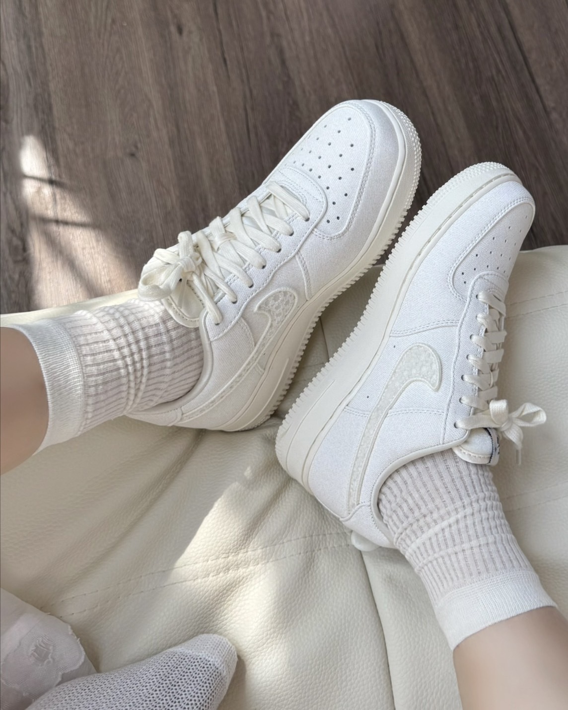 <仙爆🎀>Nike Air Force 1 Low 蕾絲 奶白