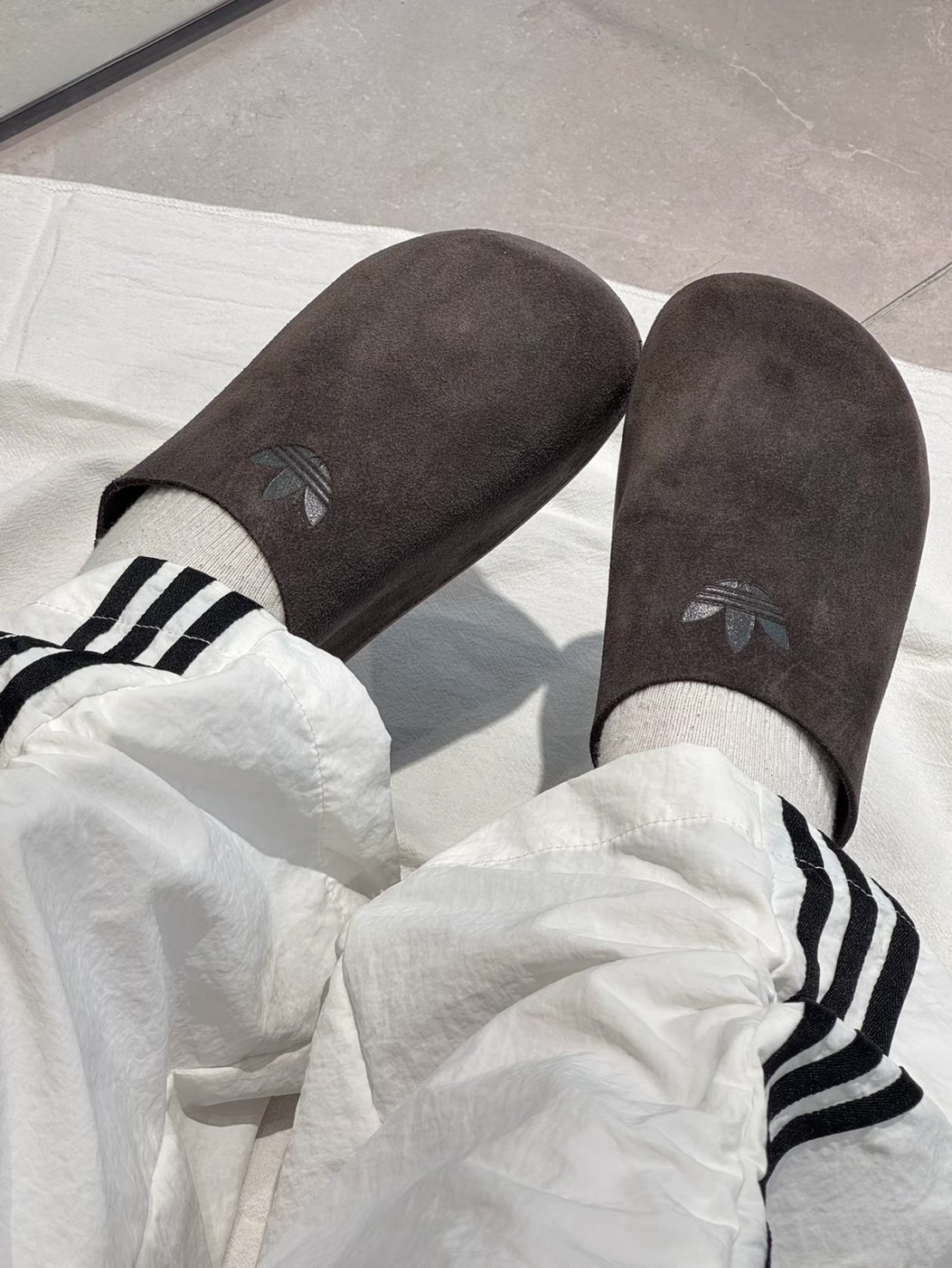 Adidas Originals Adimule 麂皮 穆勒鞋 懶人鞋 摩卡棕