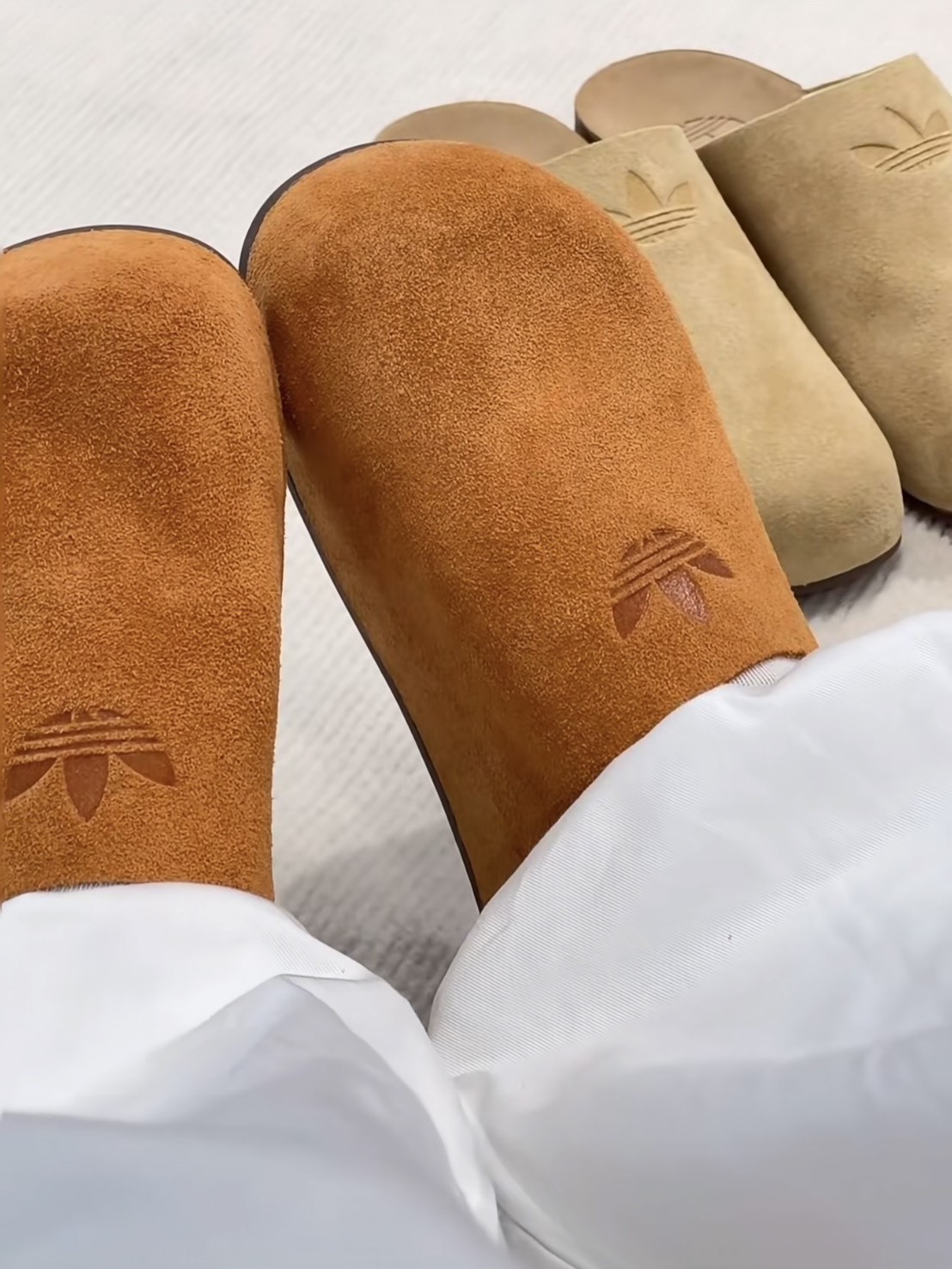 Adidas Originals Adimule 麂皮 穆勒鞋 懶人鞋 焦糖色(國外預購)