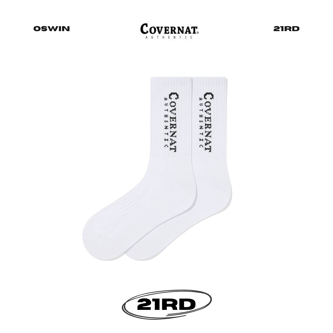 韓國 COVERNAT 經典LOGO 長襪