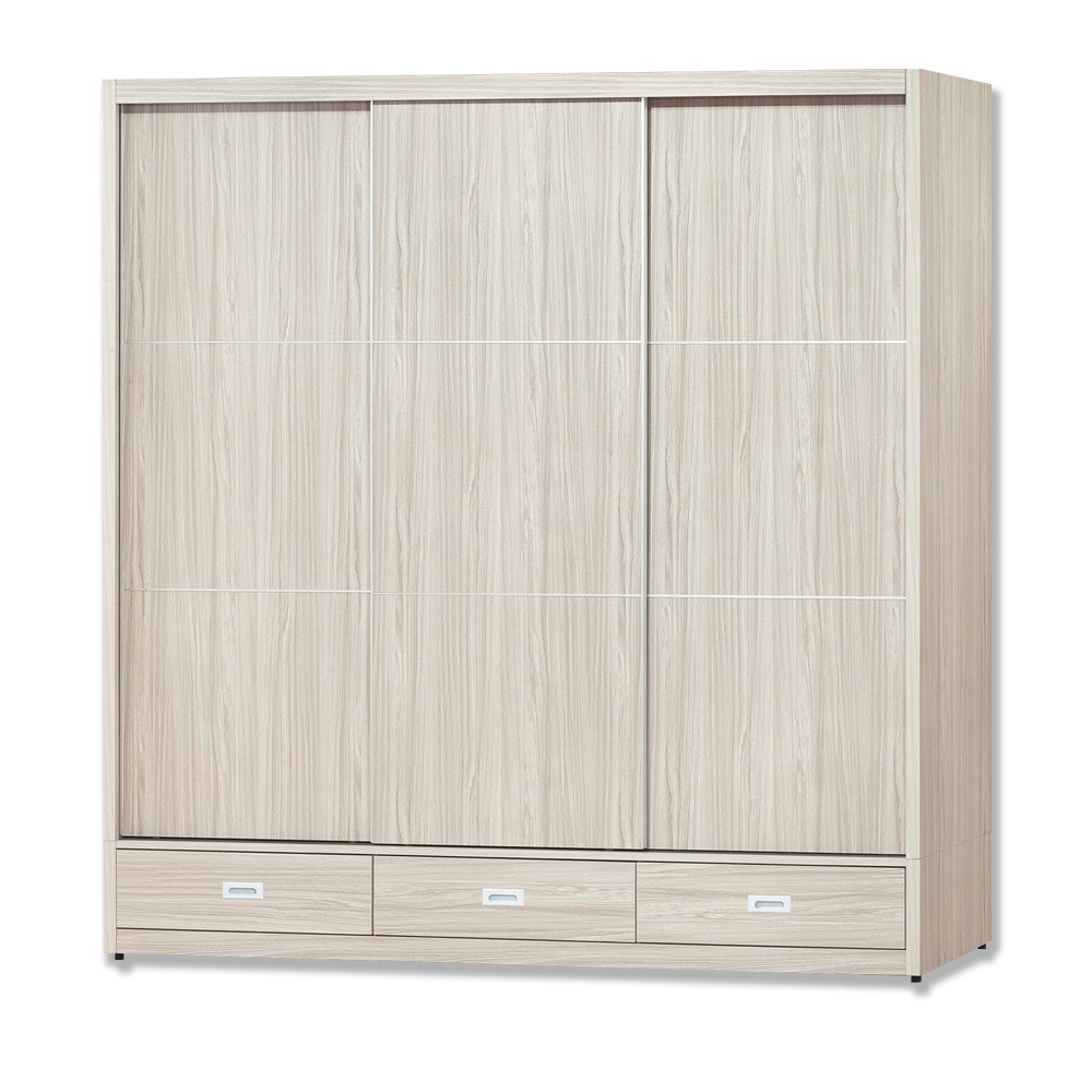 貝尼7尺推/拉門三抽衣櫃