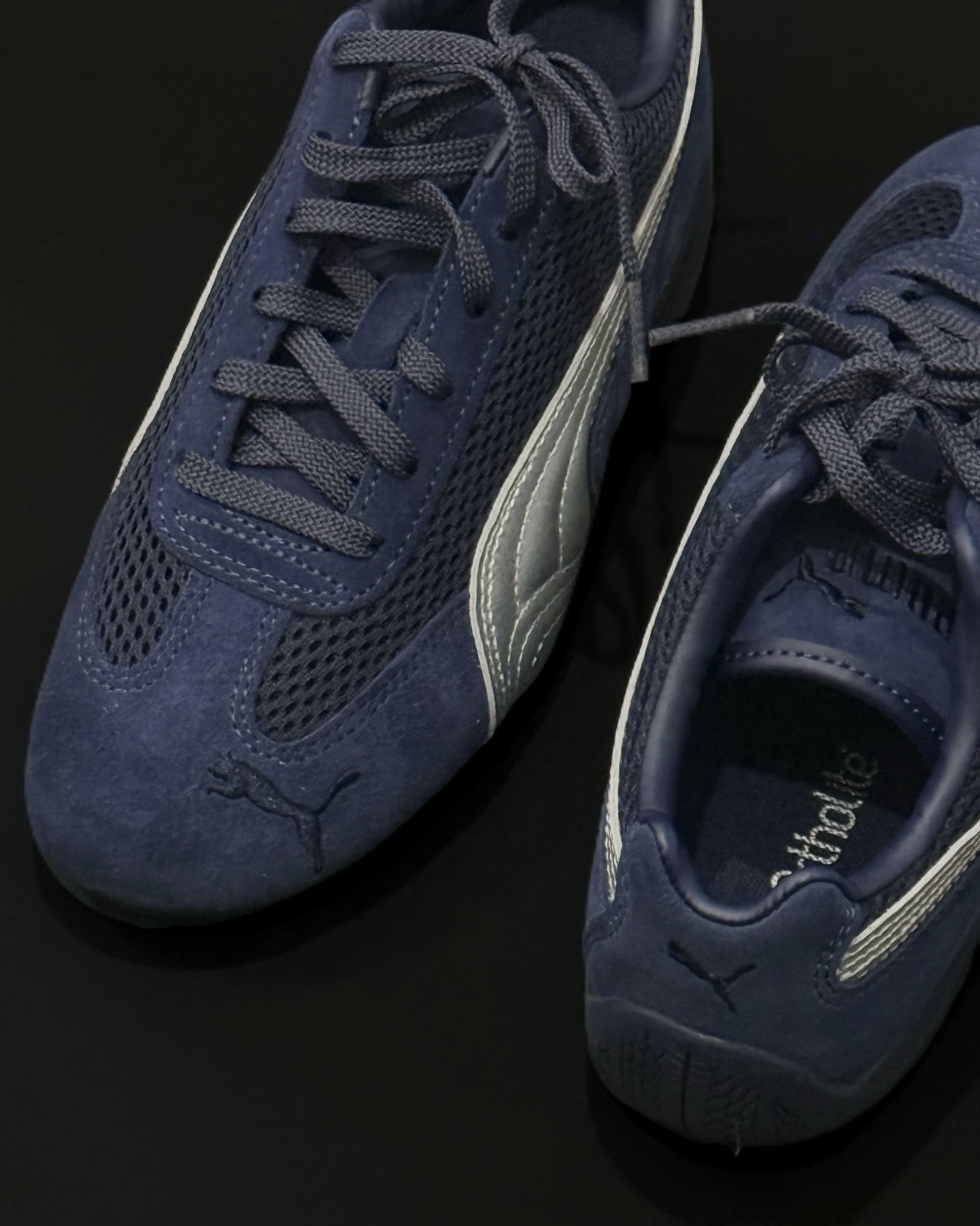 Puma Speedcat Premium 麂皮 網布 賽車鞋 銀藍