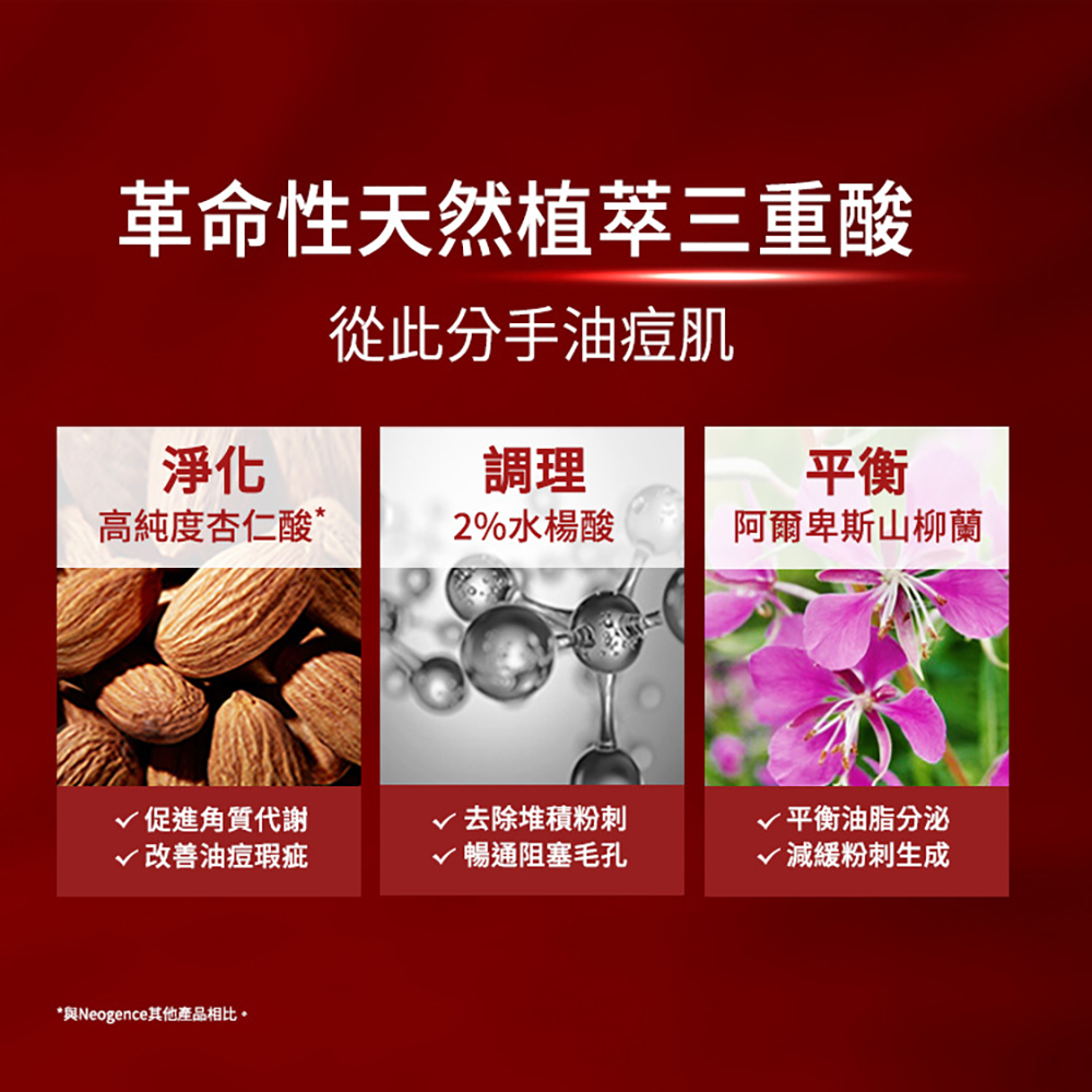 霓淨思Neogence 杏仁酸瞬效淨痘無瑕精華20ml