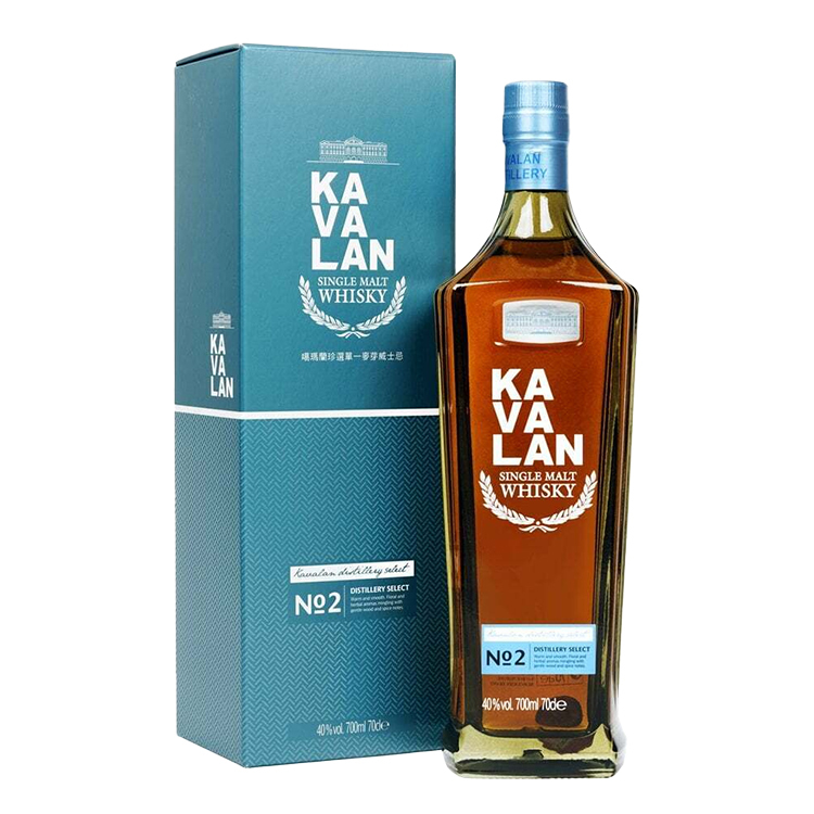Kavalan Distillery Select No.2 Single Malt Whisky 700ml 噶瑪蘭珍選No.2單一麥芽威士忌 (禮盒)
