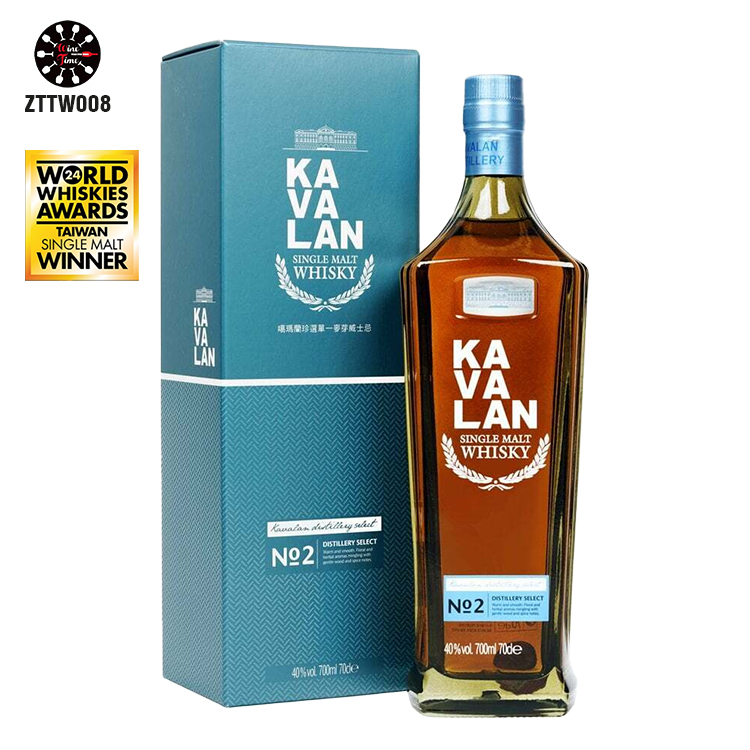 Kavalan Distillery Select No.2 Single Malt Whisky 700ml 噶瑪蘭珍選No.2單一麥芽威士忌 (禮盒)