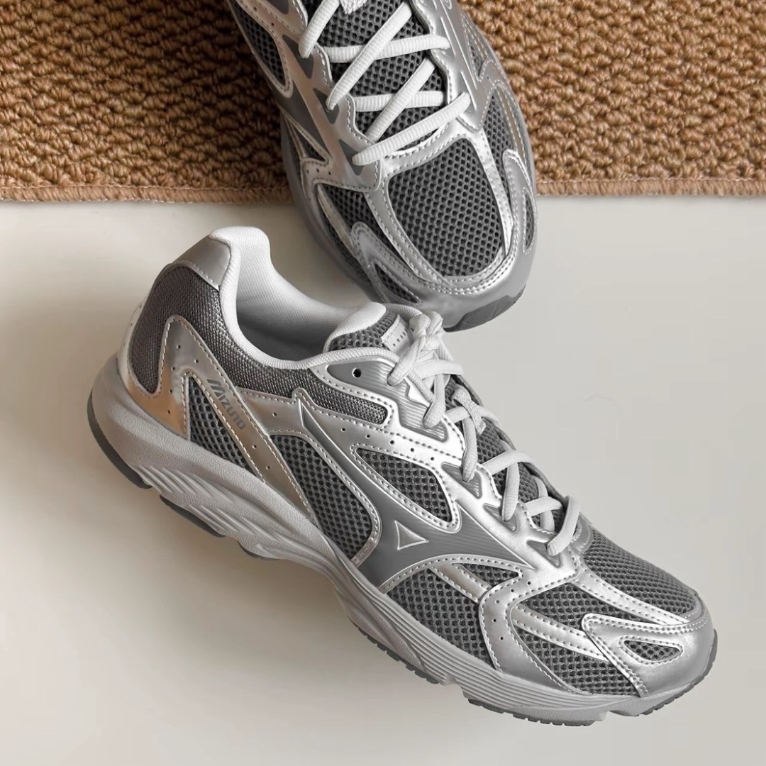 "代購" Mizuno SPARK CN III 復古休閒鞋 男女同款 銀灰 D1GH242805