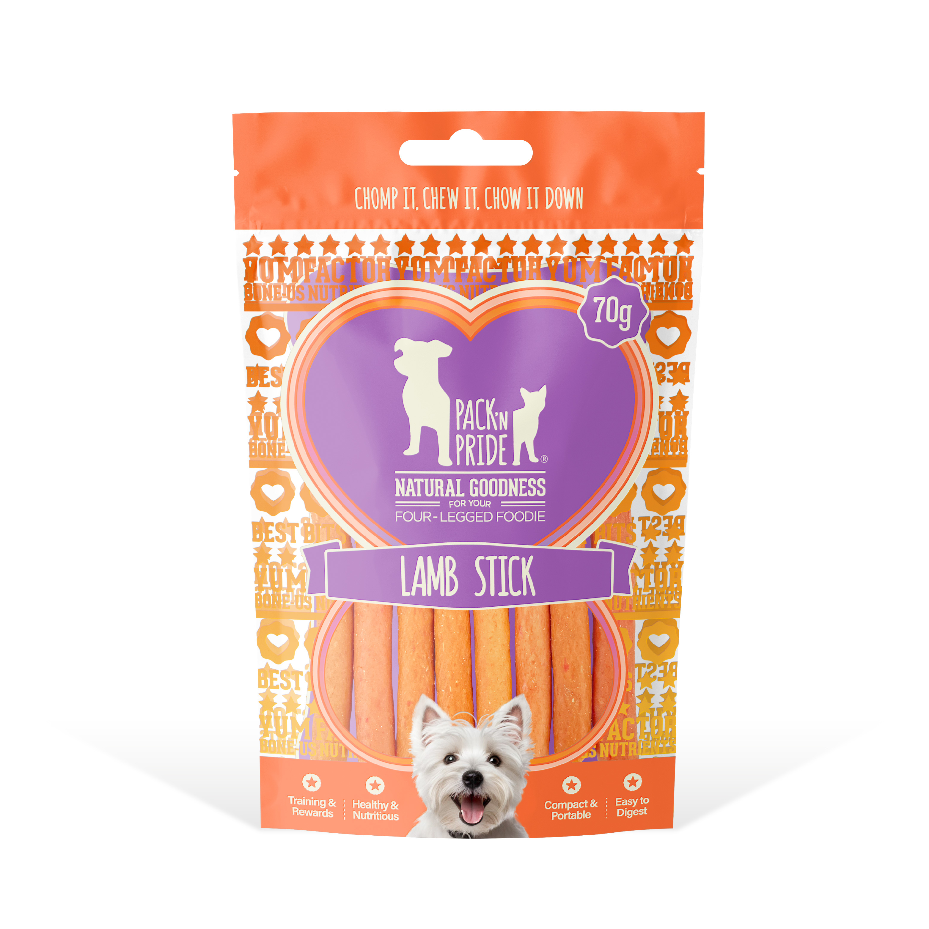 PNR91210 - 羊肉條 (70g) 輕便狗小食