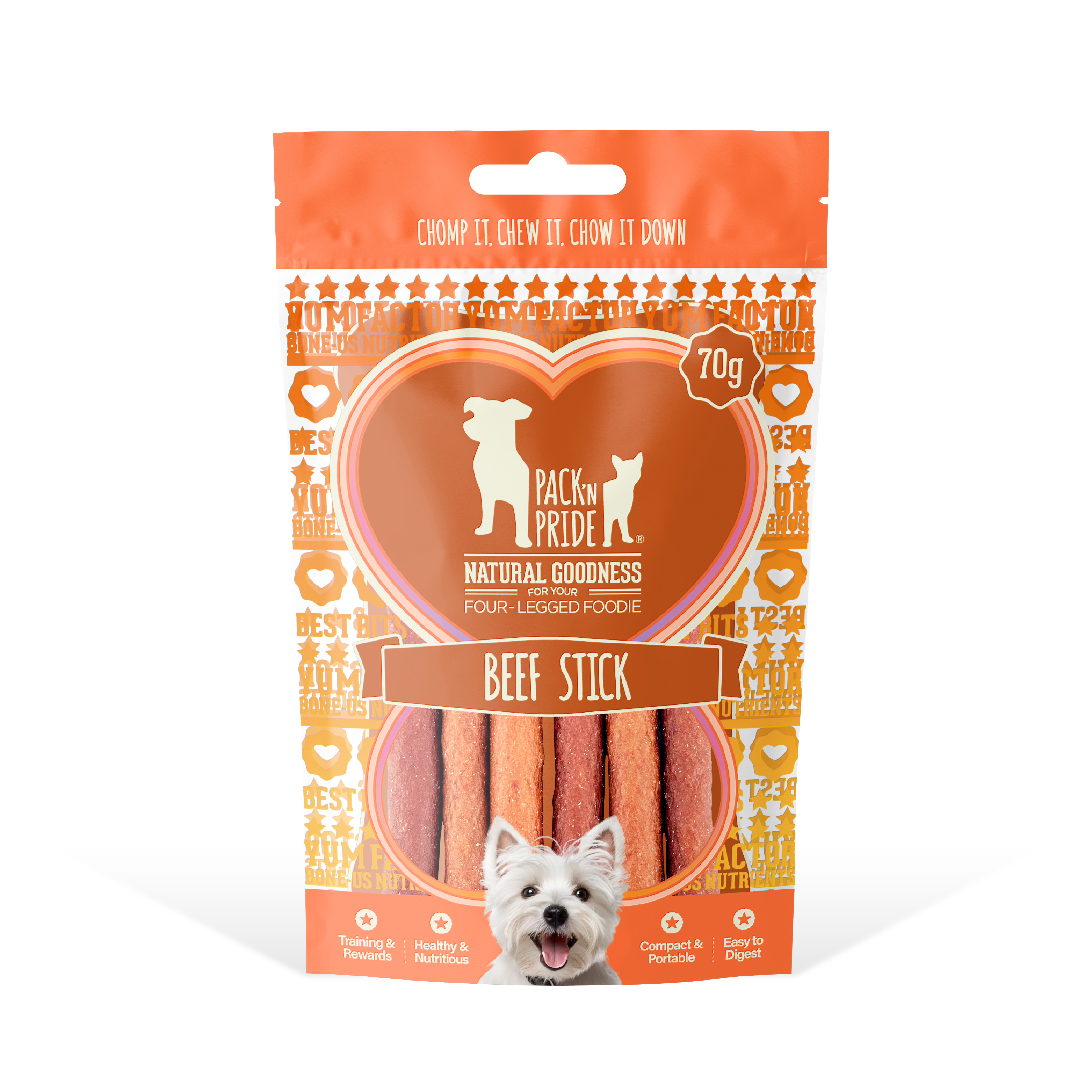 PNR91227 - 牛肉條 (70g) 輕便狗小食