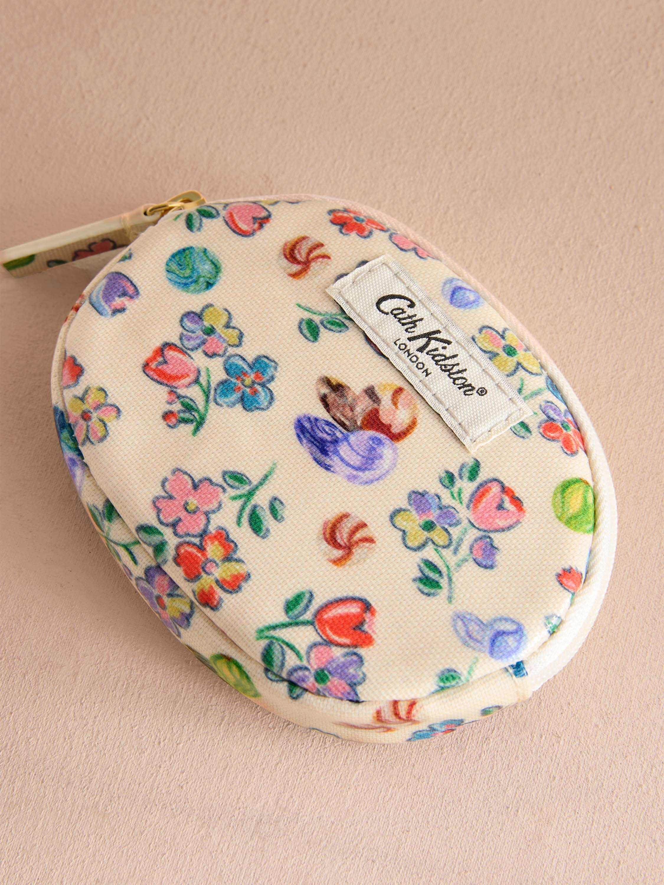 Marble Ditsy 蛋形拉鍊零錢包