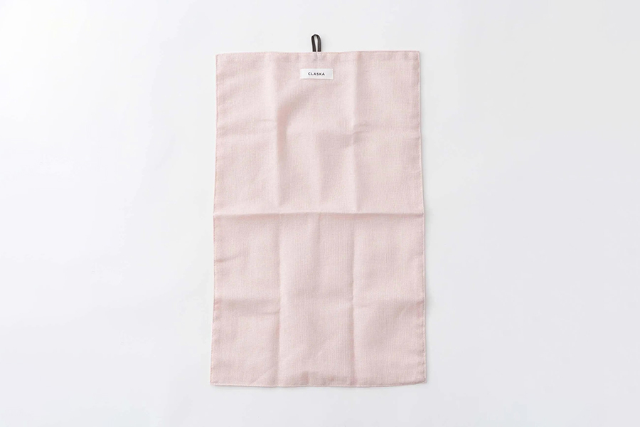 CLASKA-蚊帳織廚房拭巾 粉