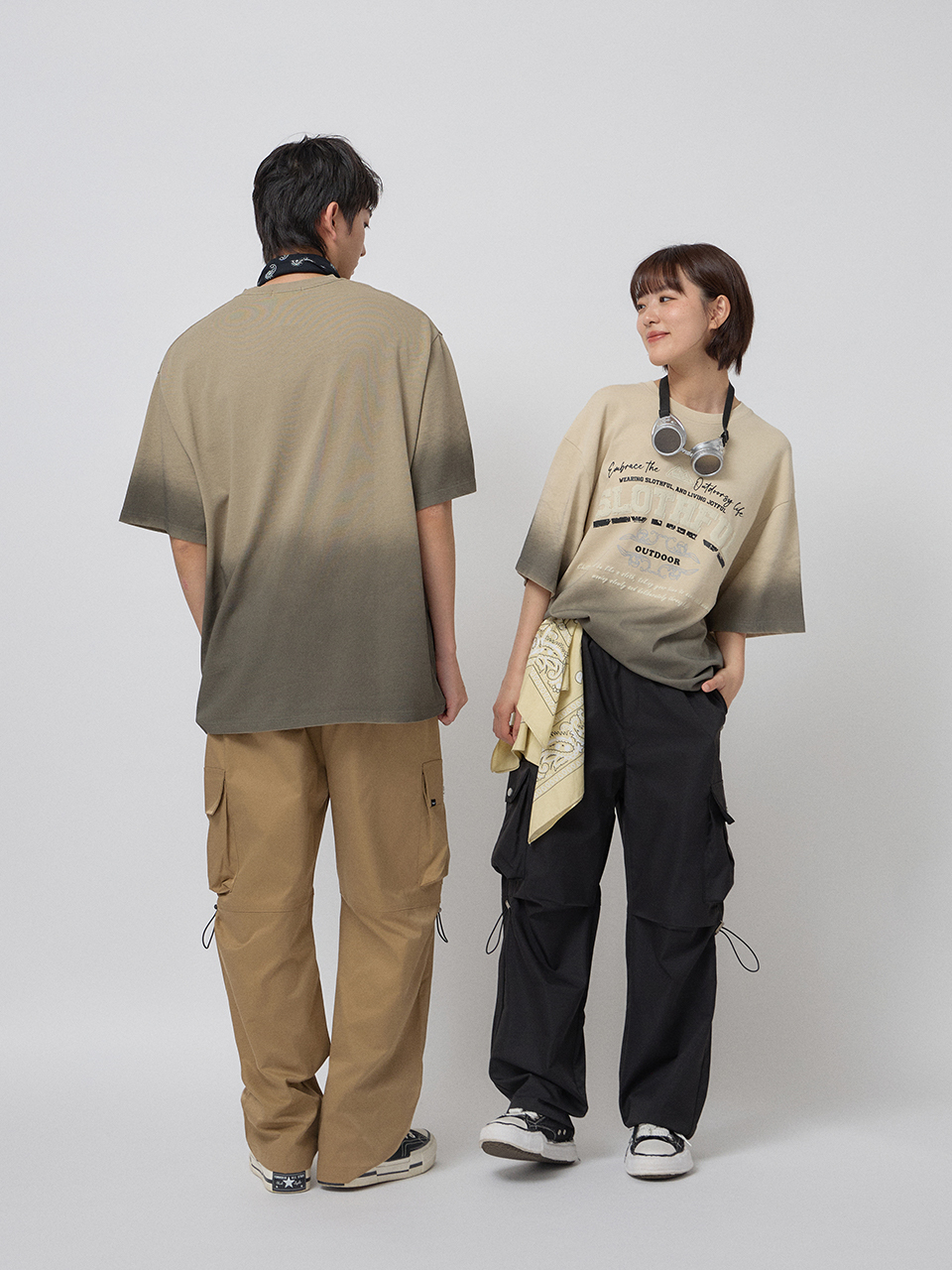 多功能戶外感工裝褲