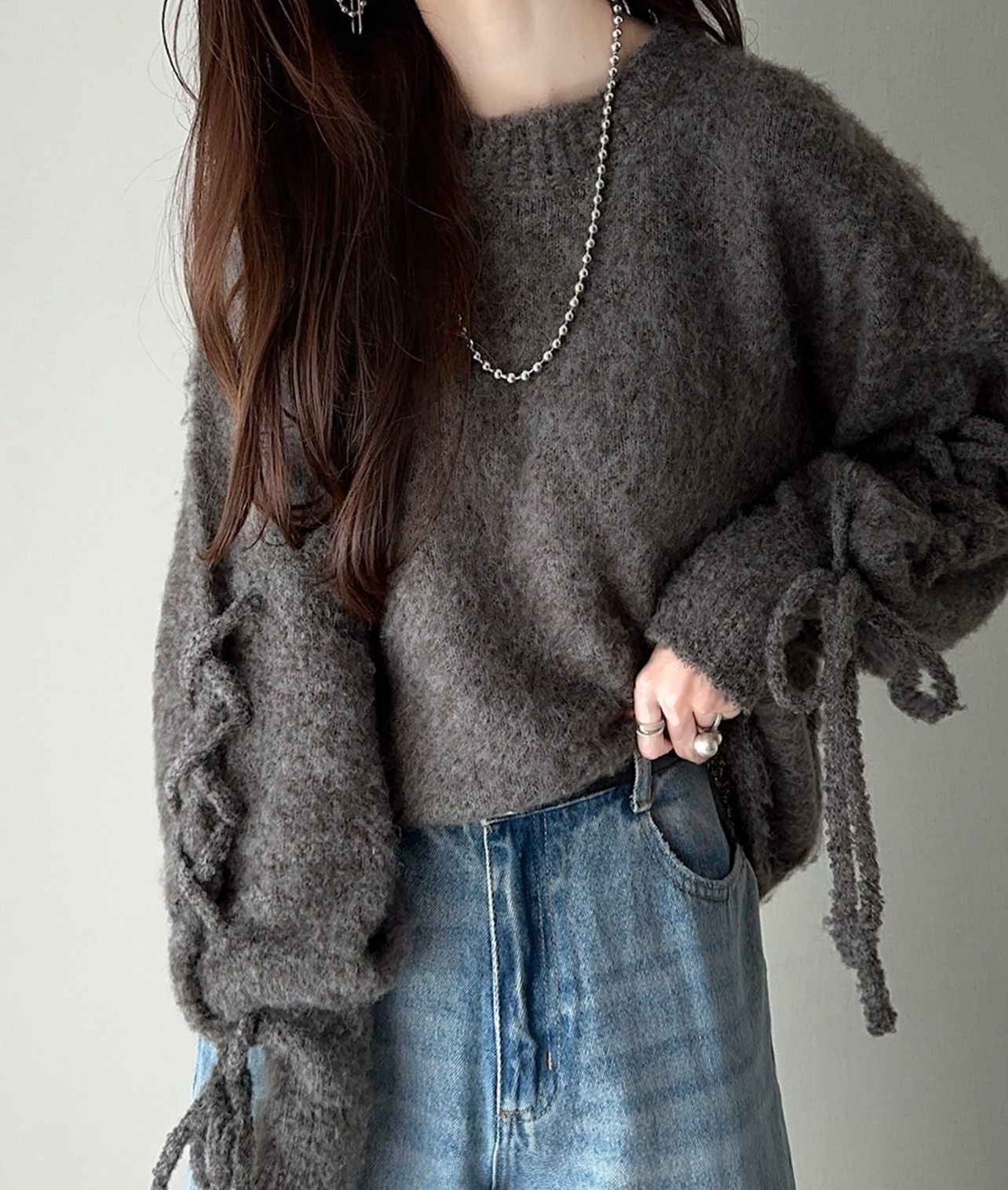 【預購】JN081103 classicalelf 女裝糖果袖針織上衣