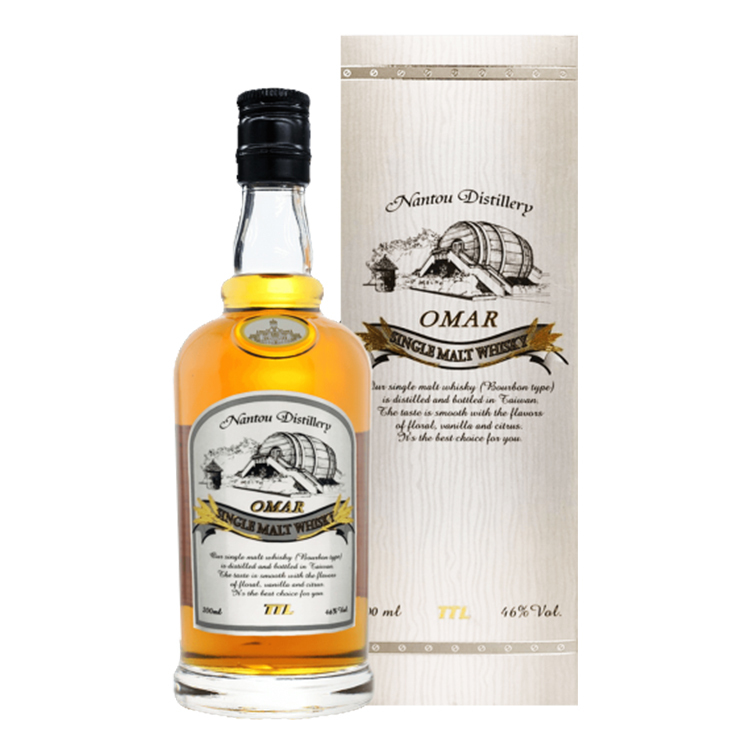 Omar Bourbon Single Malt Whisky 波本桶單一麥芽威士忌 (金色盒)