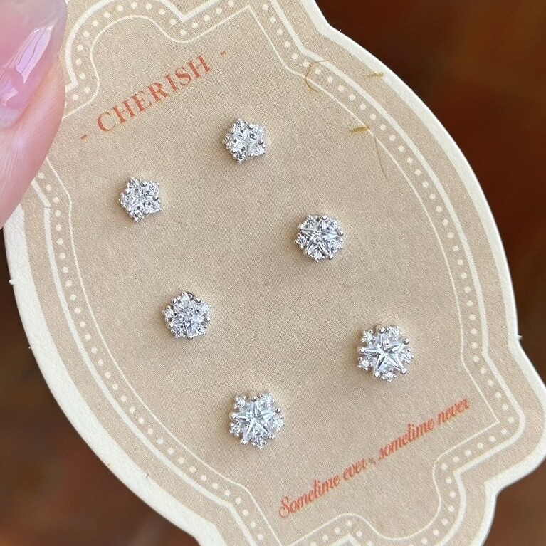 L25星型滿鑽純銀鎖針