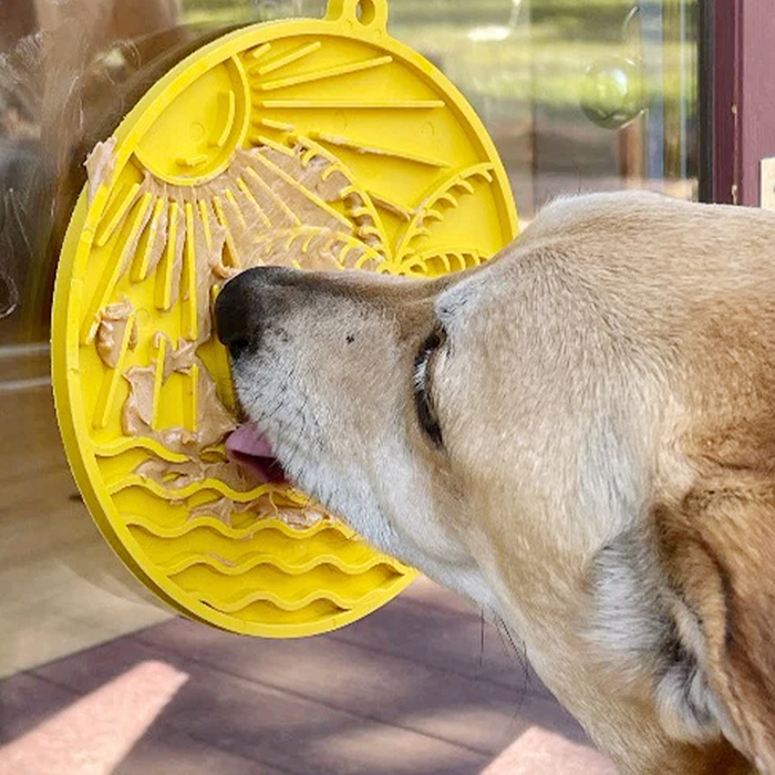 美國Sodapup 度假版吸盤舔食墊（黃）