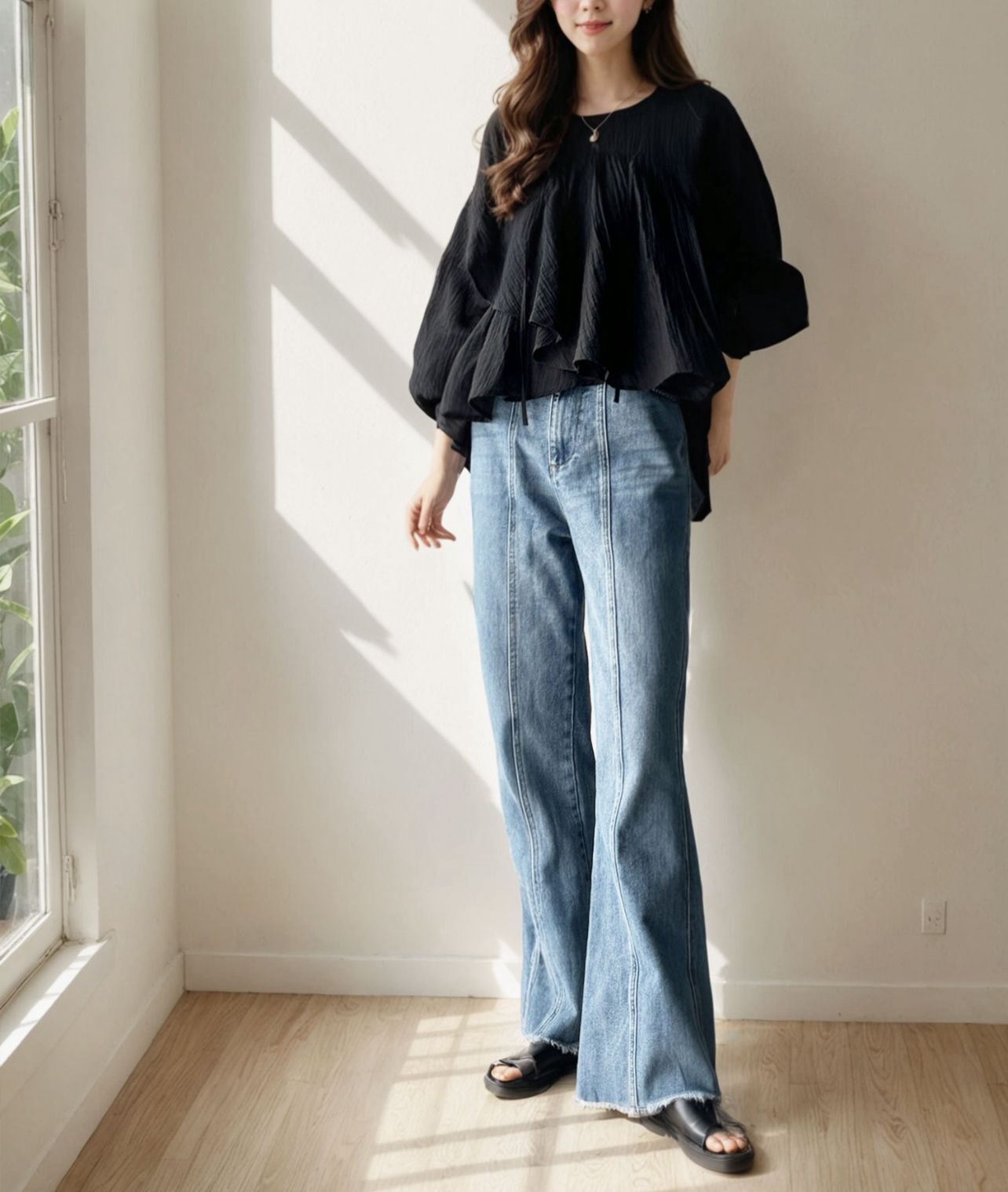 【預購】JN081105 classicalelf 女裝荷葉邊襯衫