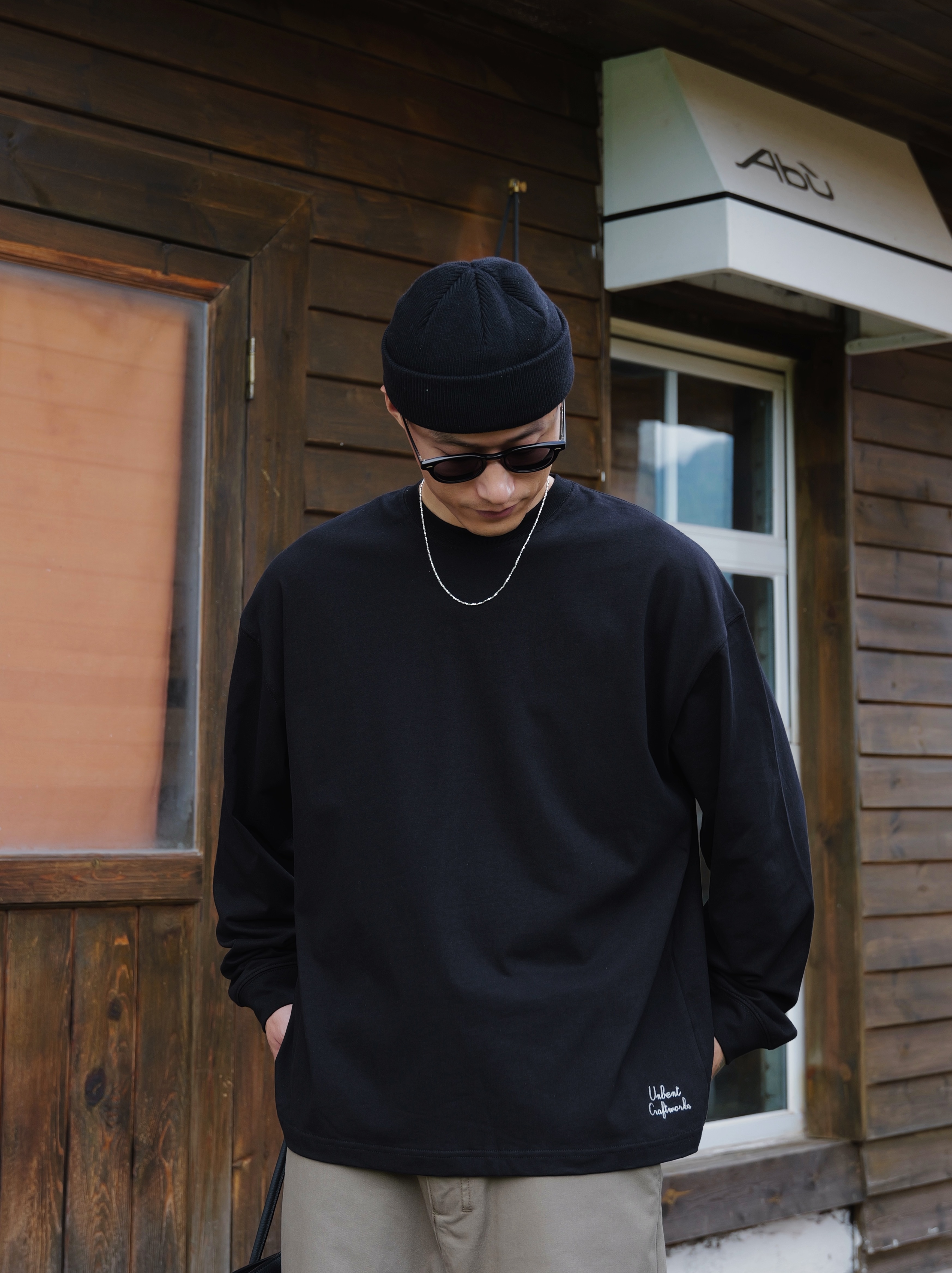 #預購 UNBENT 25AW 天竺棉 刺繡素色 打底薄長T 六色